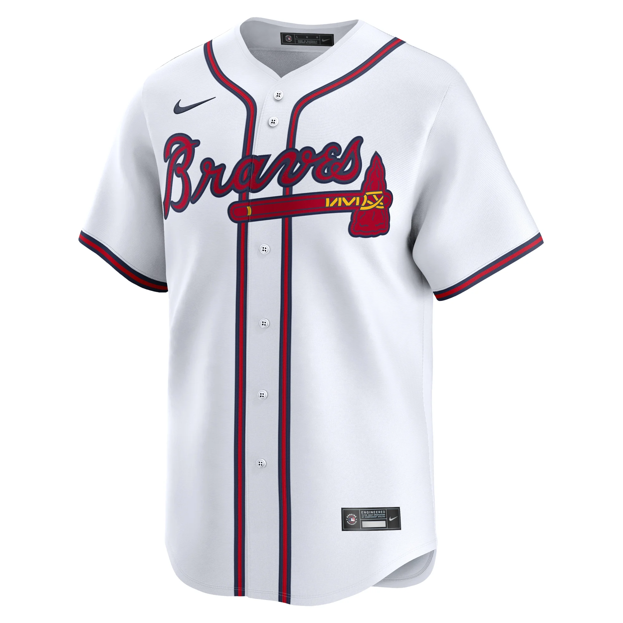 Men's Nike Jarred Kelenic White Atlanta Braves Home Limited Player Jersey