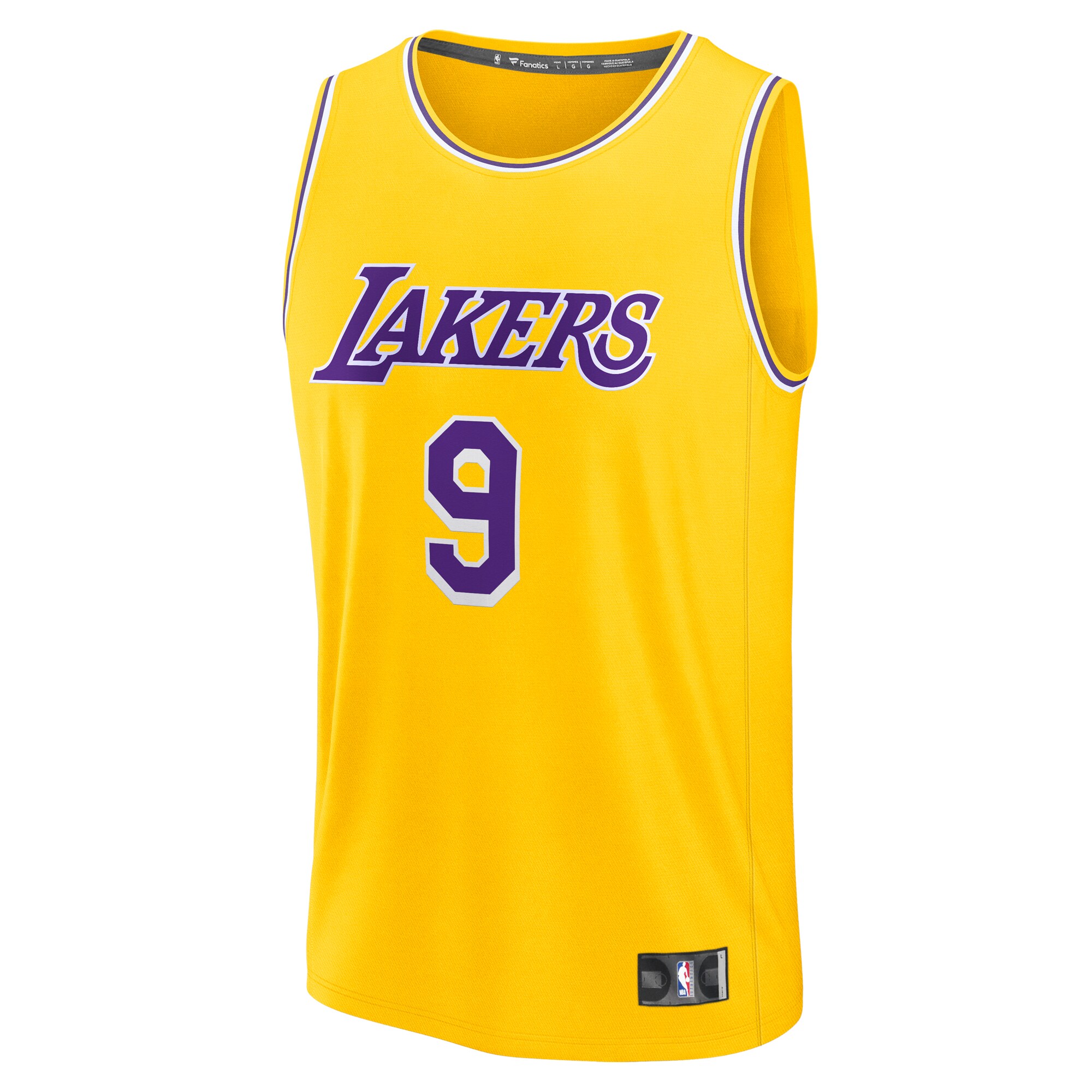 Bronny James Los Angeles Lakers Fanatics 2024 NBA Draft Fast Break Player Jersey - Icon Edition - Gold