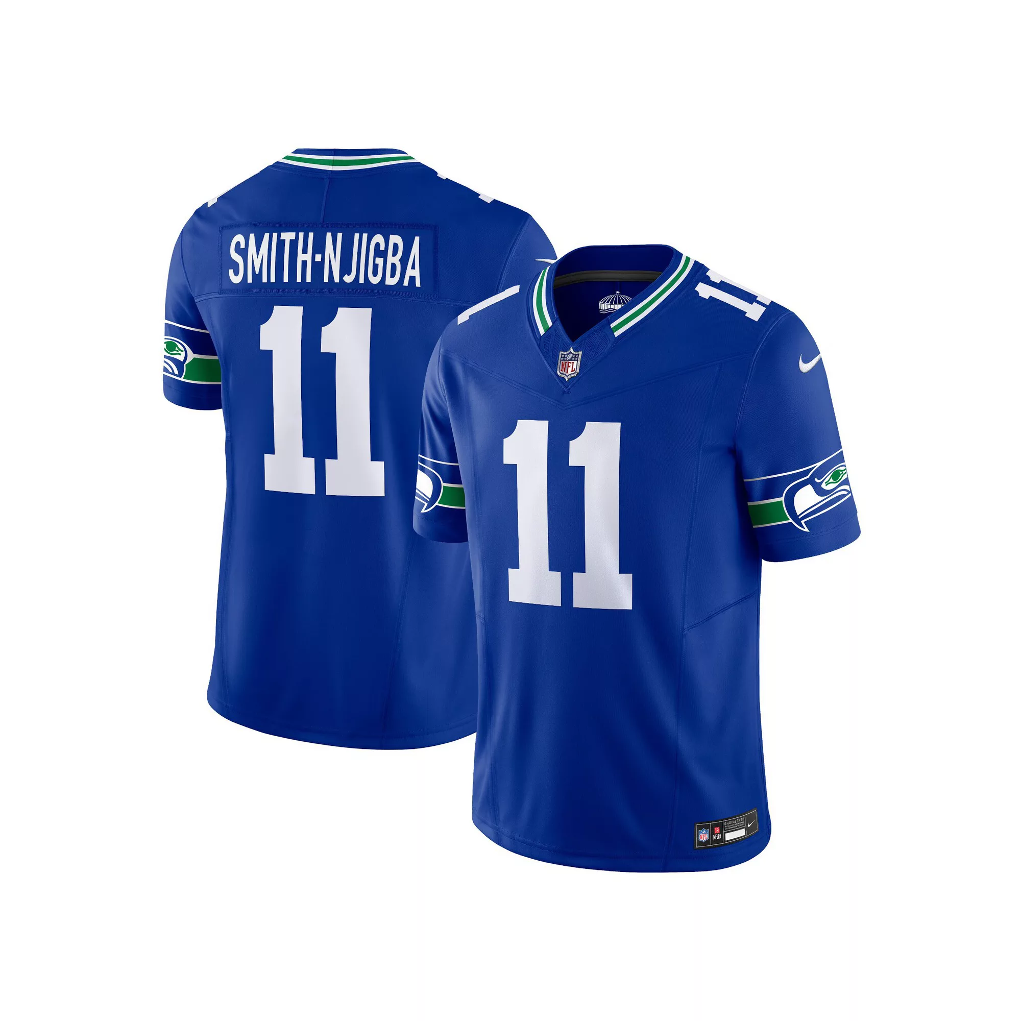 Men's Nike Jaxon Smith-Njigba Royal Seattle Seahawks Alternate Vapor F.U.S.E. Limited Jersey