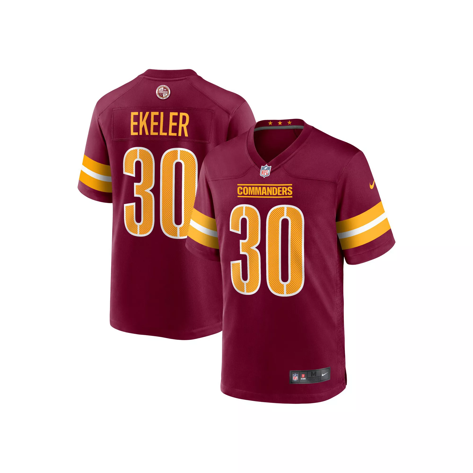 Men's Nike Austin Ekeler Burgundy Washington Commanders Game Player Jersey