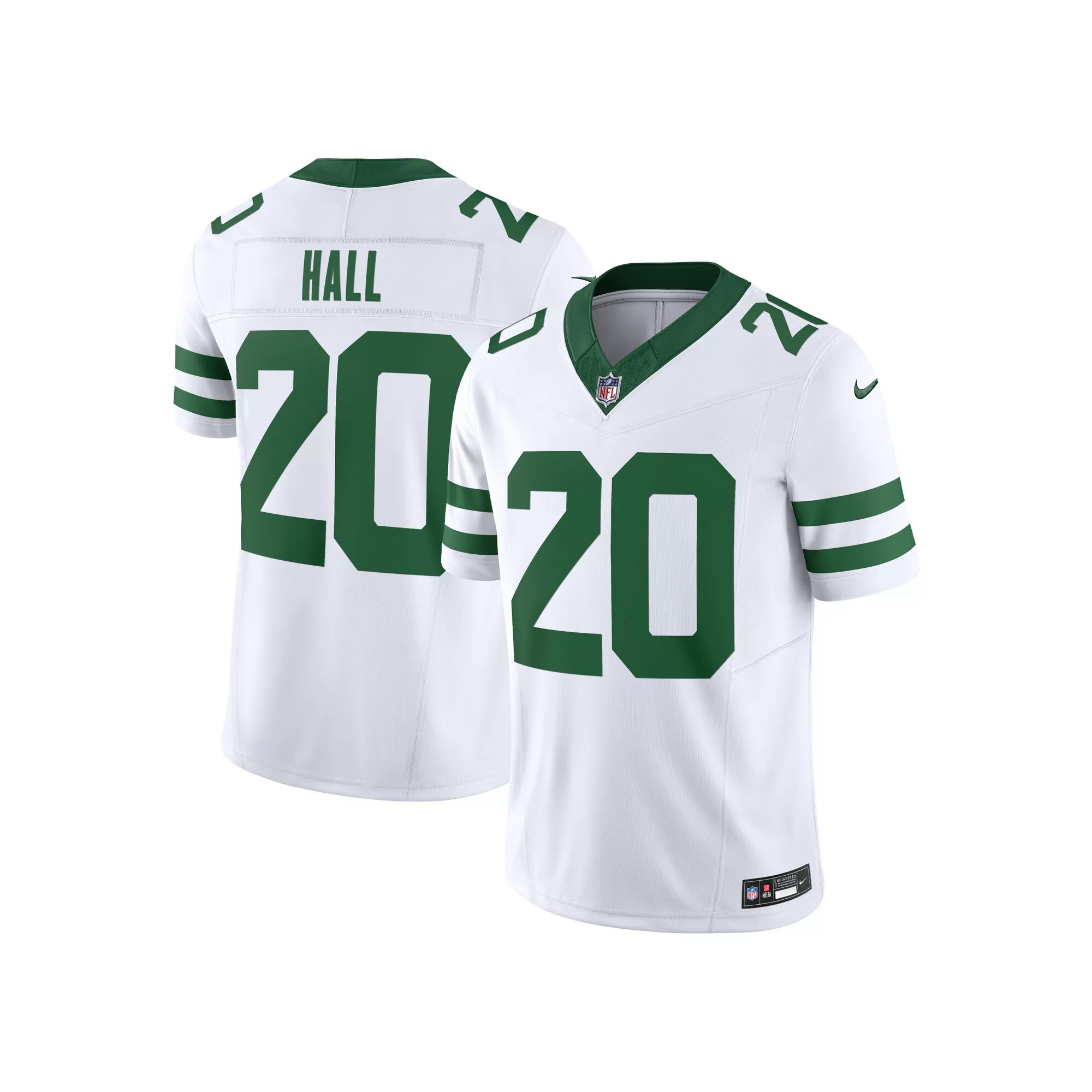 Men's Nike Breece Hall White New York Jets Legacy Vapor F.U.S.E. Limited Jersey