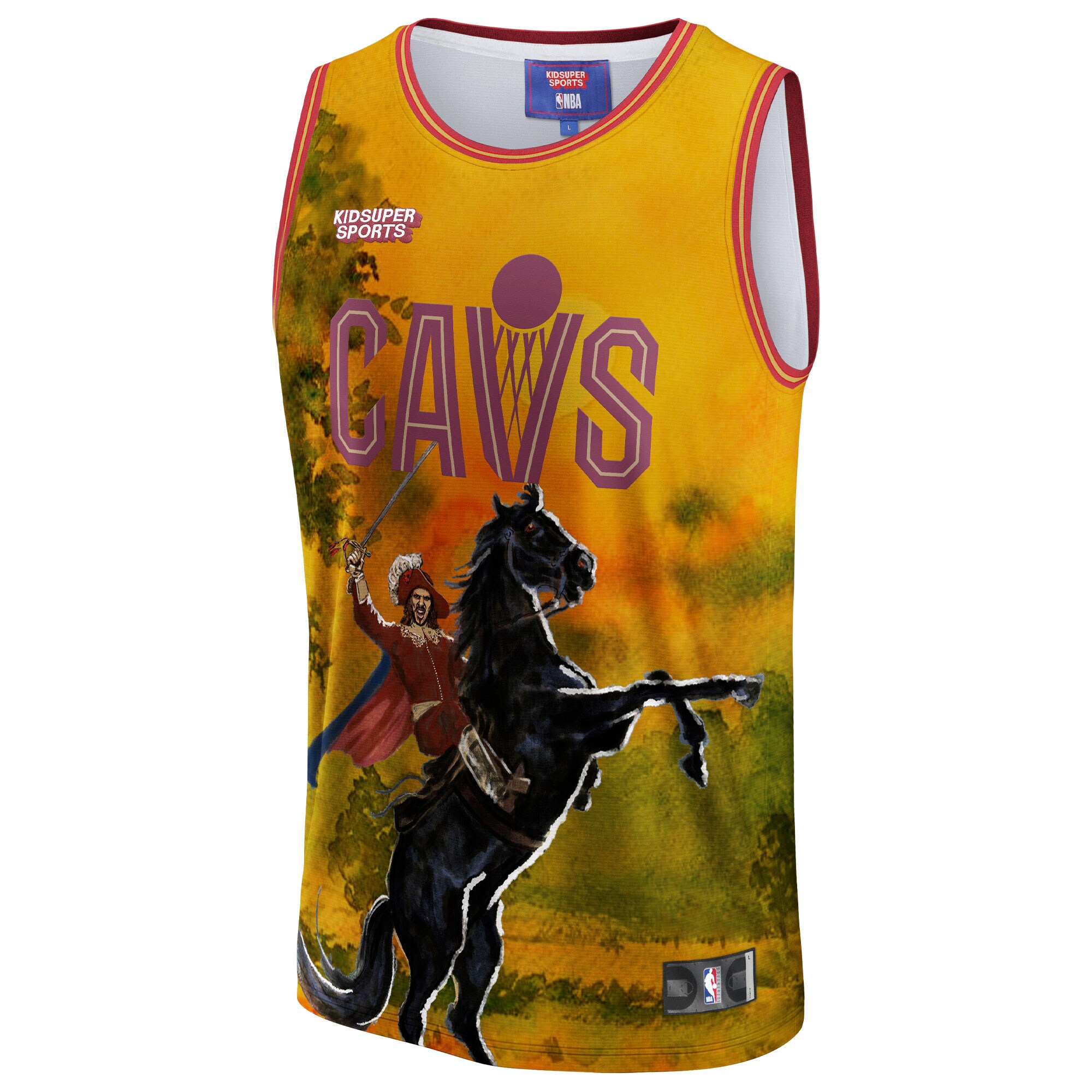 Unisex NBA & KidSuper Studios by Fanatics Gold Cleveland Cavaliers Hometown Jersey