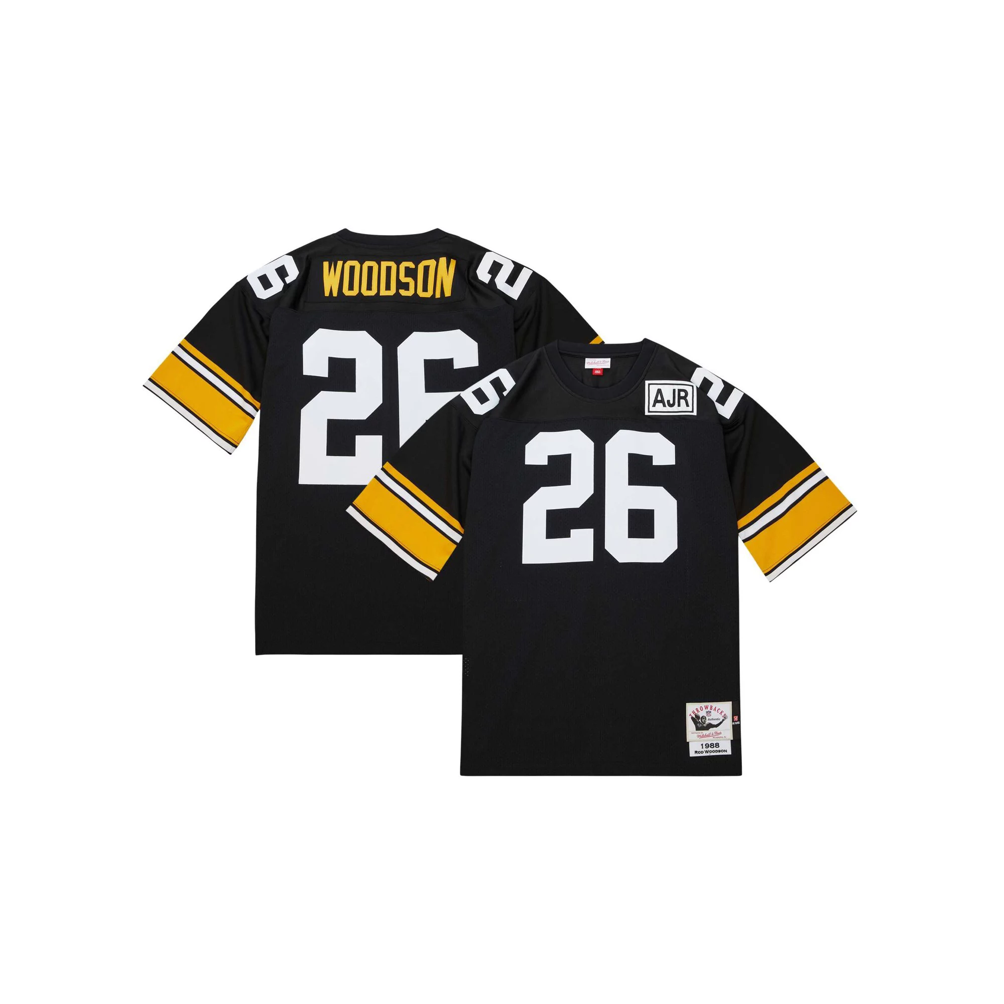 Men's Mitchell & Ness Rod Woodson Black Pittsburgh Steelers 1988 Authentic Jersey