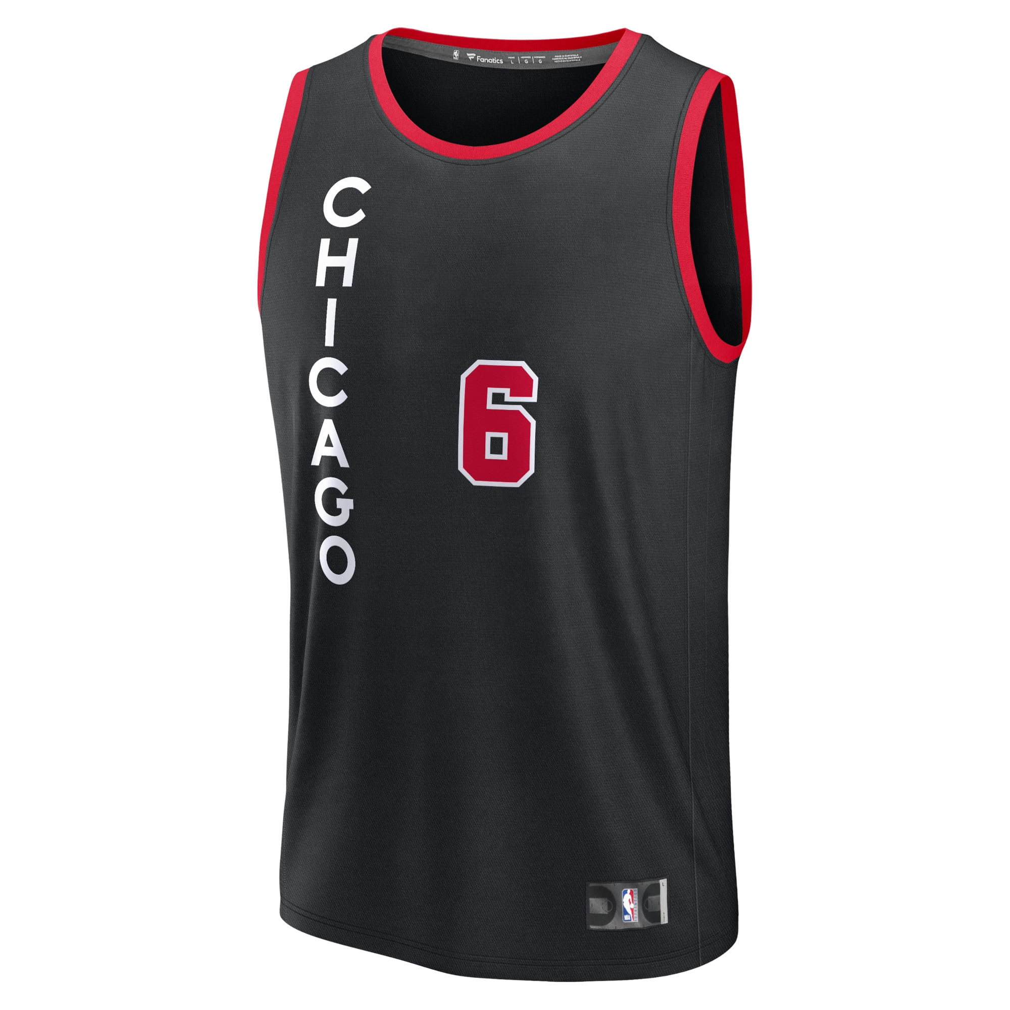 Men's Fanatics Alex Caruso Black Chicago Bulls Fast Break Jersey - City Edition