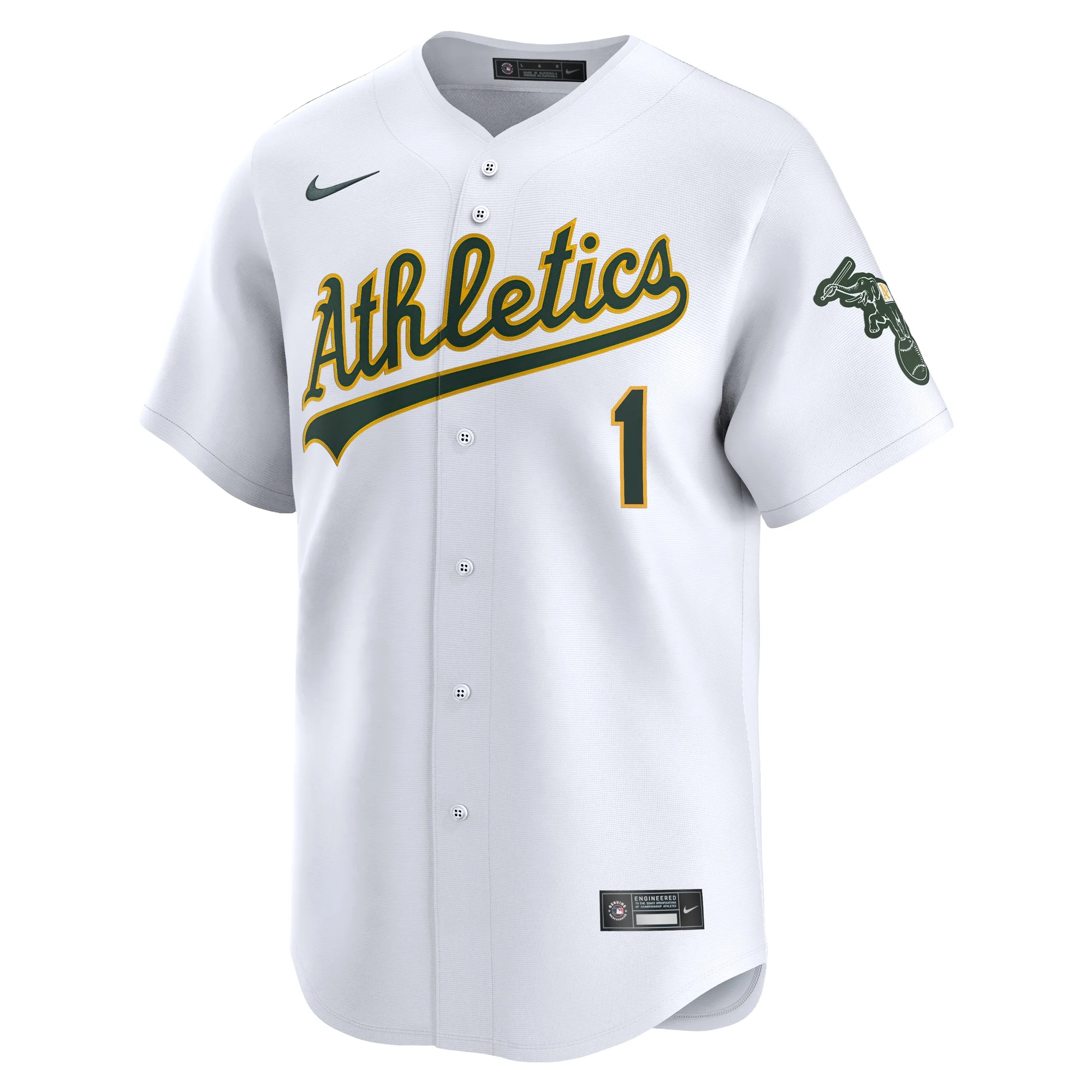 Men's Nike Esteury Ruiz White Oakland Athletics Home Limited Player Jersey
