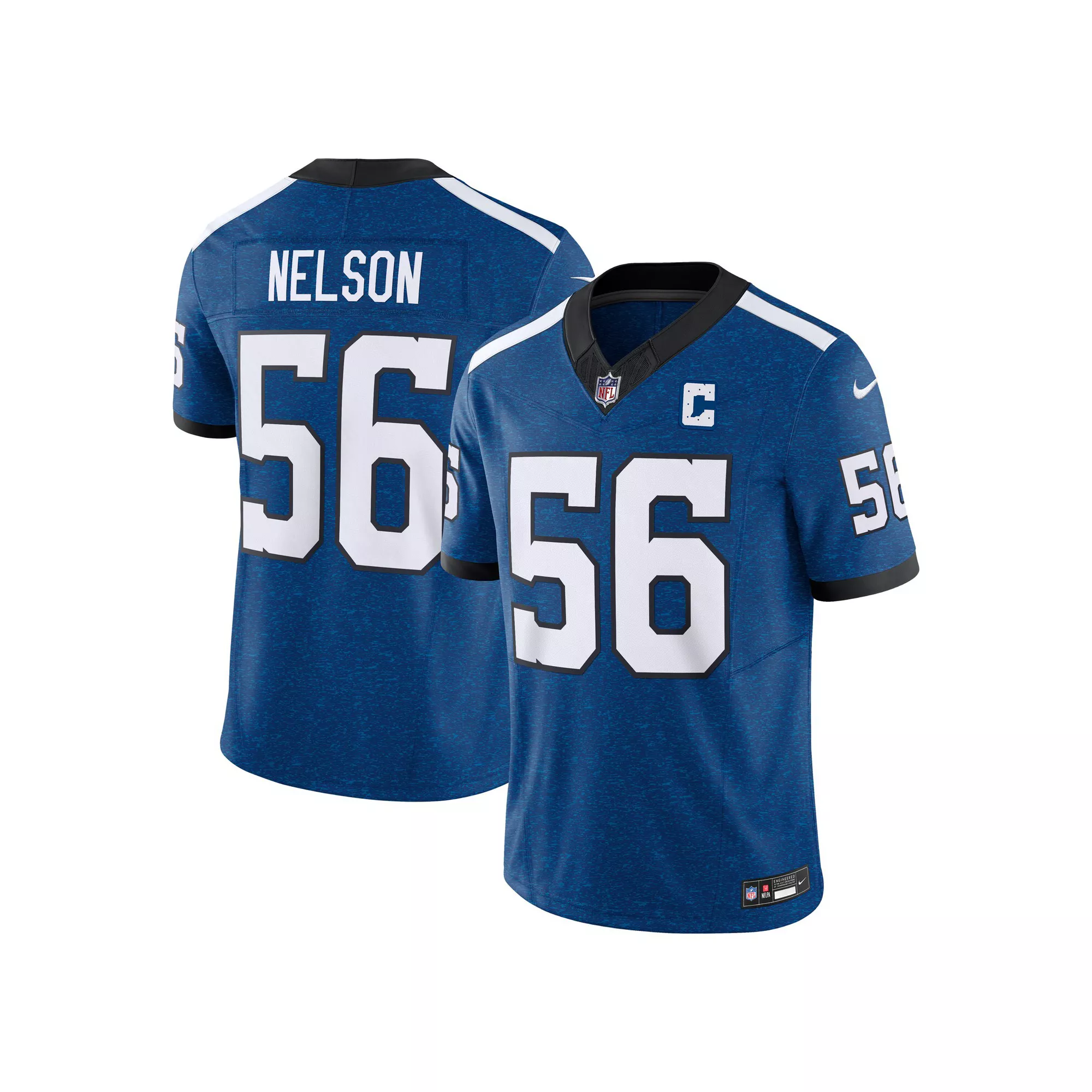 Men's Nike Quenton Nelson Royal Indianapolis Colts Indiana Nights Alternate Vapor F.U.S.E. Limited Jersey