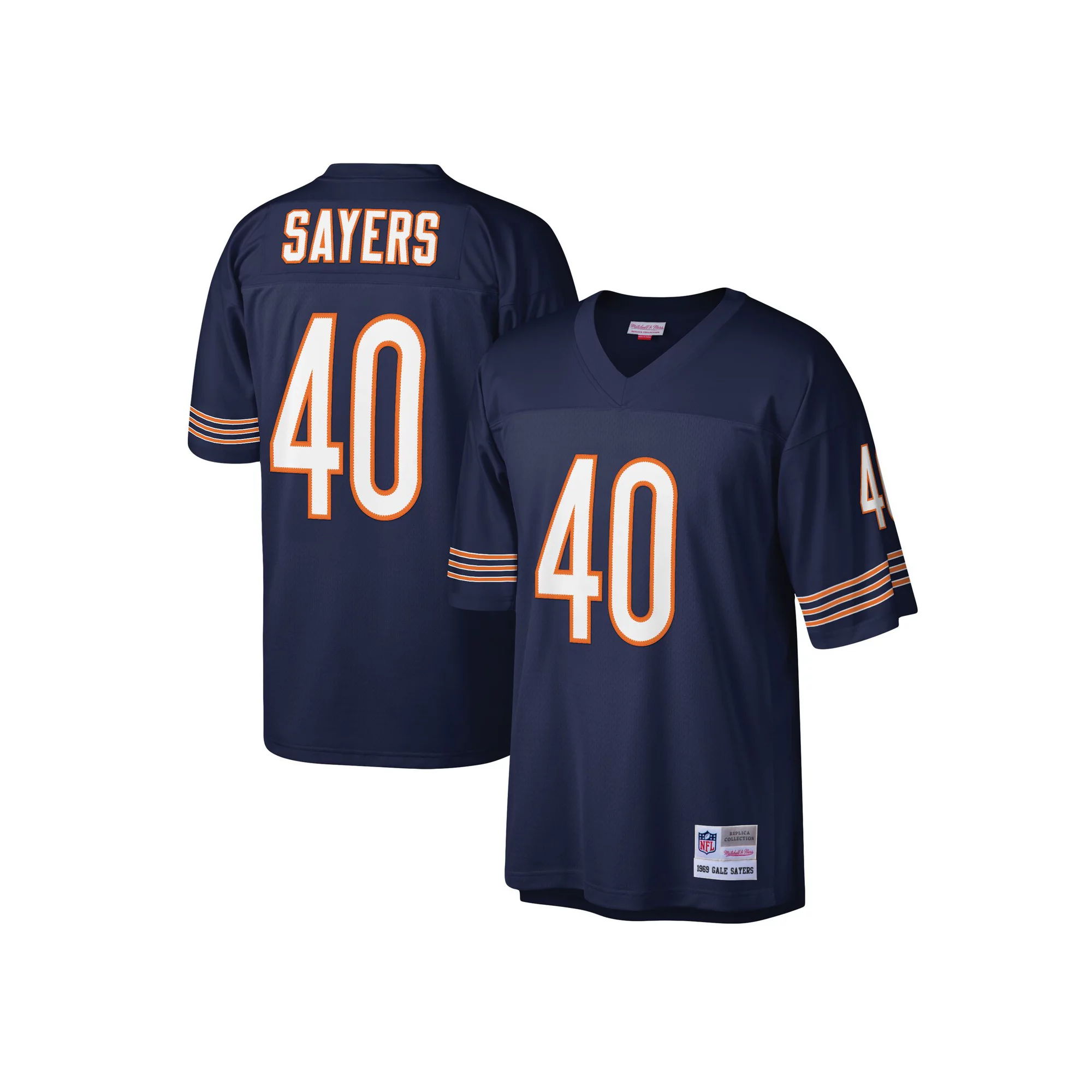 Men's Mitchell & Ness Gale Sayers Navy Chicago Bears Legacy Replica Jersey