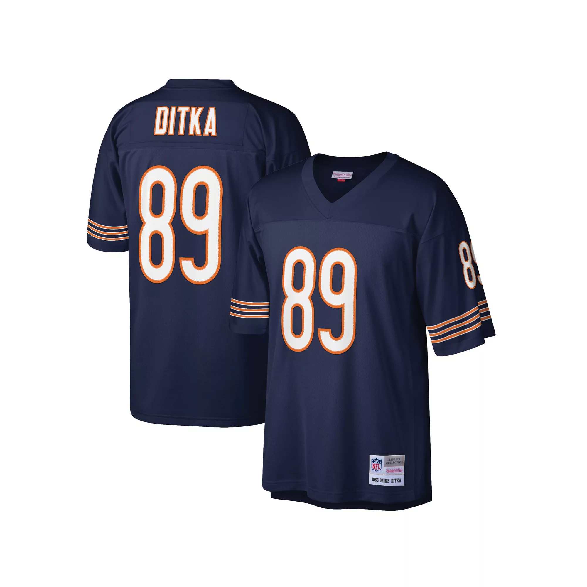 Men's Mitchell & Ness Mike Ditka Navy Chicago Bears Retired Player Legacy Replica Jersey