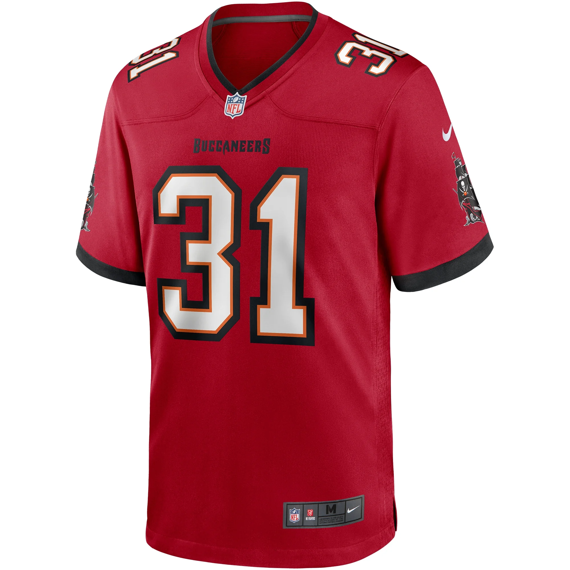 Men's Nike Antoine Winfield Jr. Red Tampa Bay Buccaneers Game Jersey