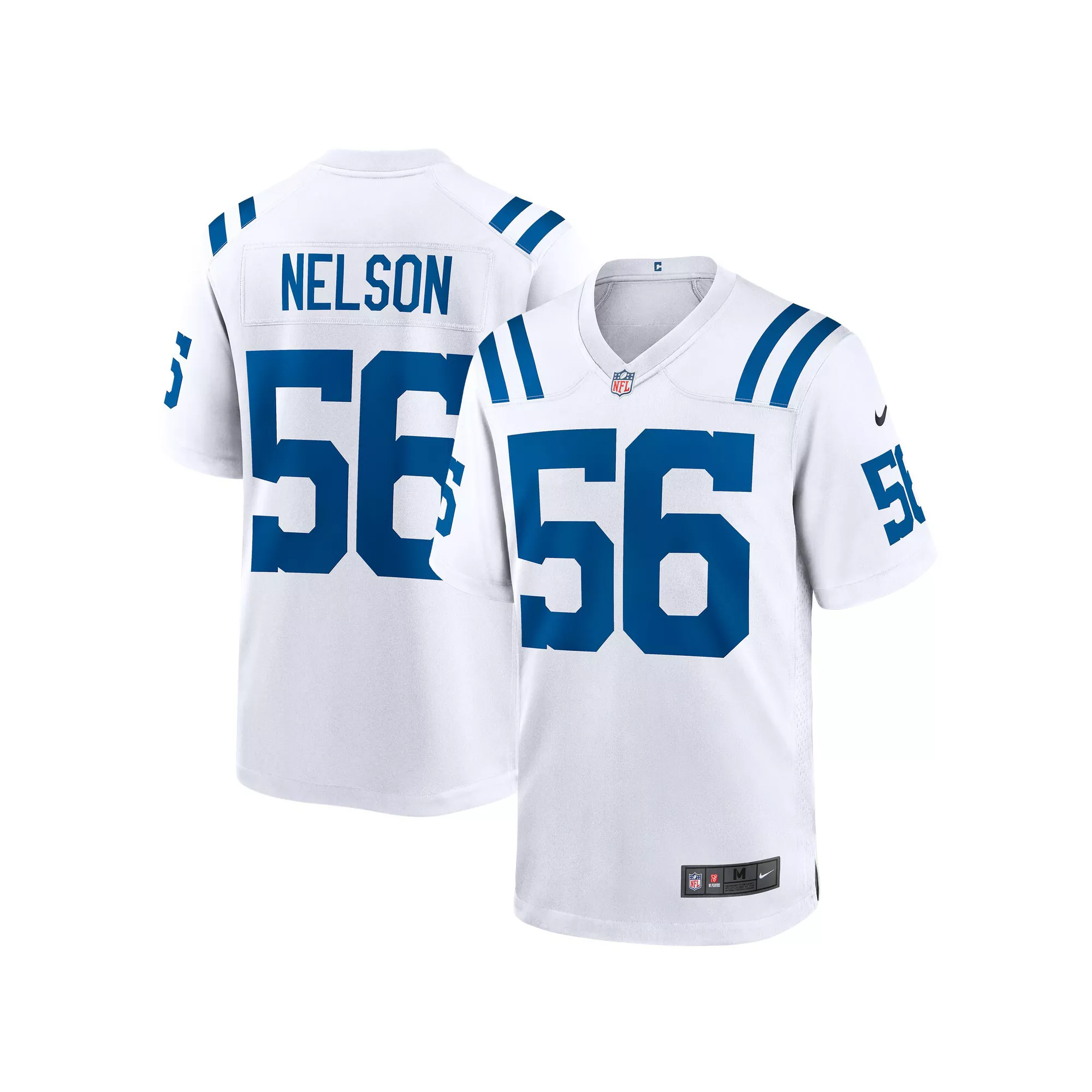 Men's Nike Quenton Nelson White Indianapolis Colts Game Player Jersey