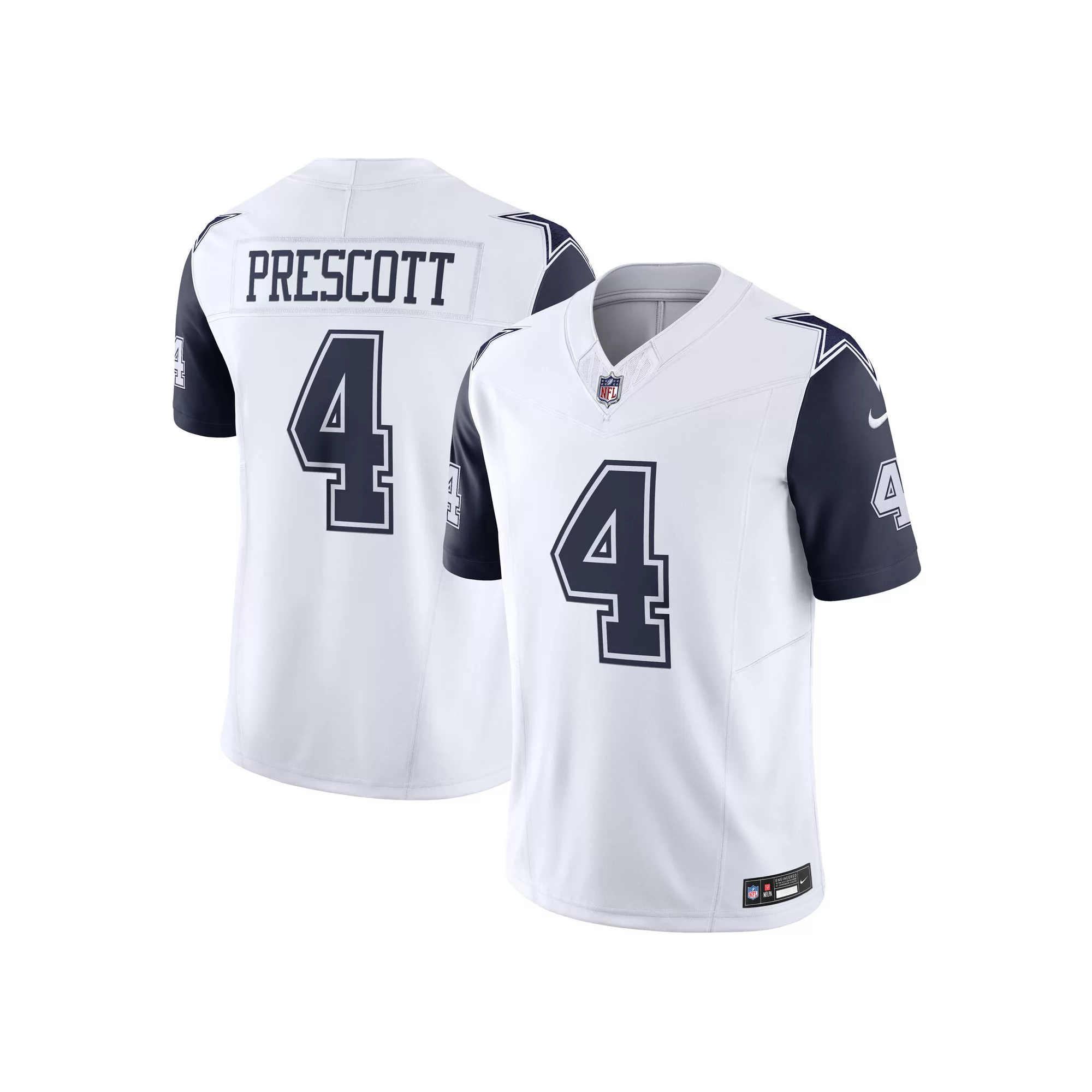Men's Nike Dak Prescott White Dallas Cowboys Alternate Vapor F.U.S.E. Limited Jersey