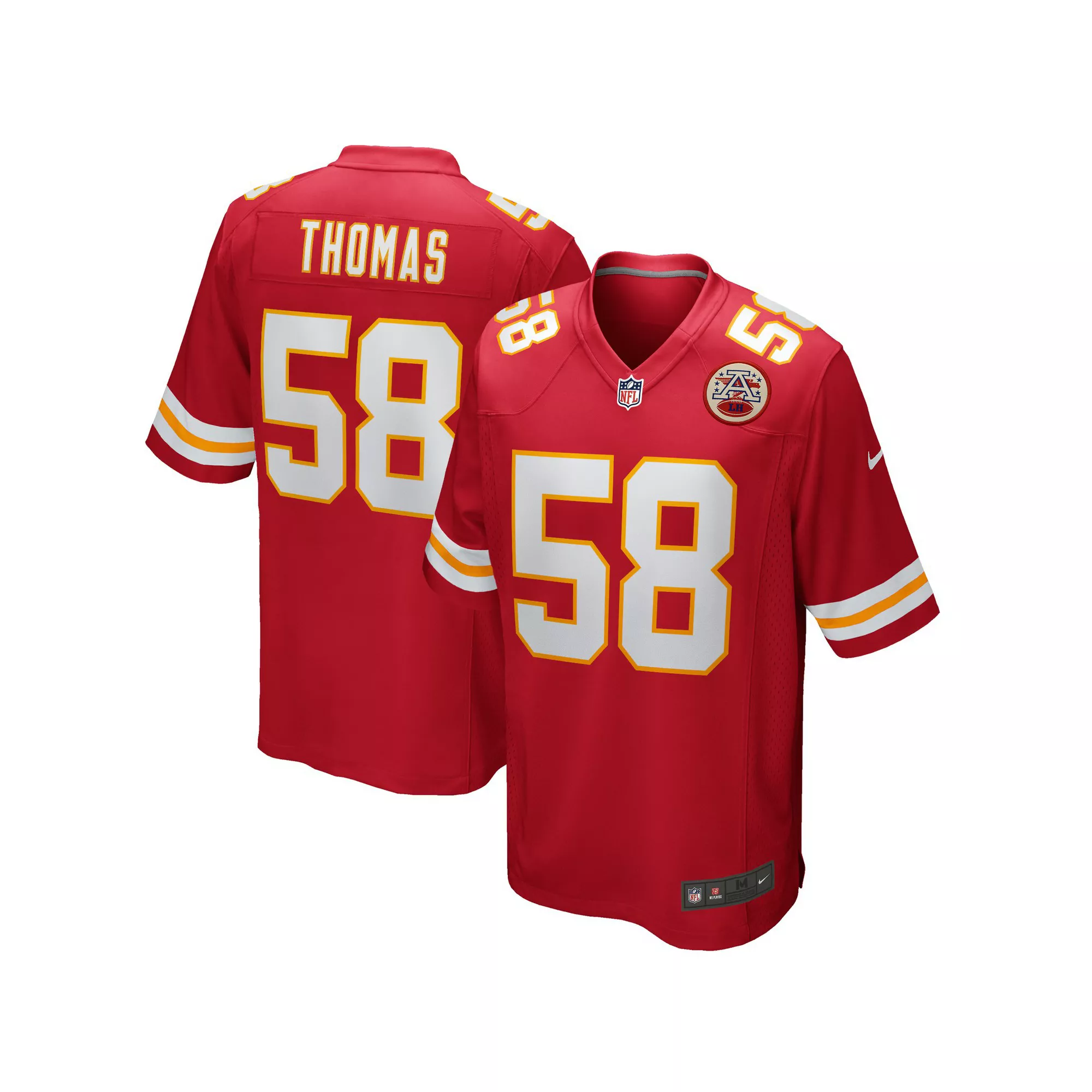 Men's Nike Derrick Thomas Red Kansas City Chiefs Game Retired Player Jersey