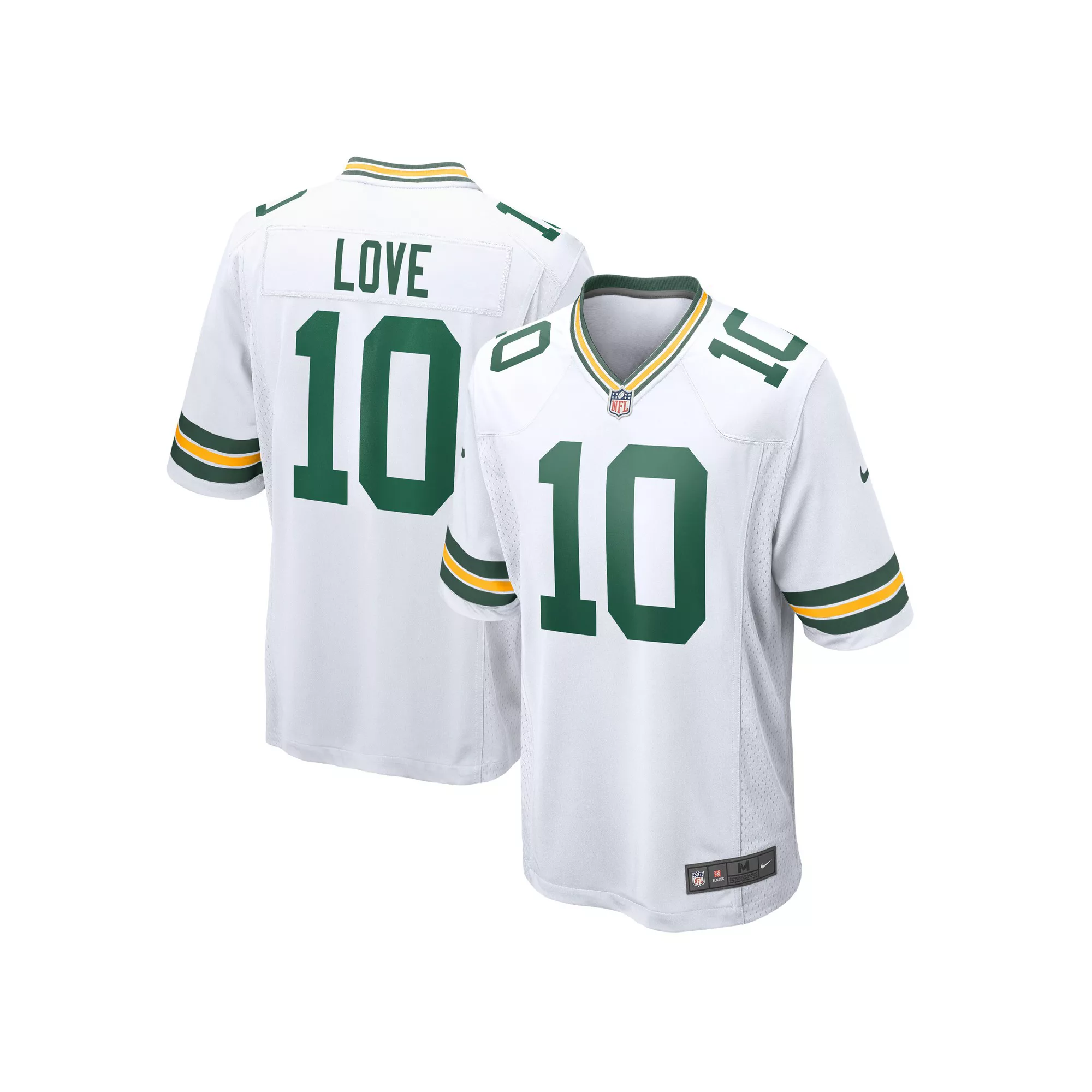 Men's Nike Jordan Love White Green Bay Packers  Game Jersey