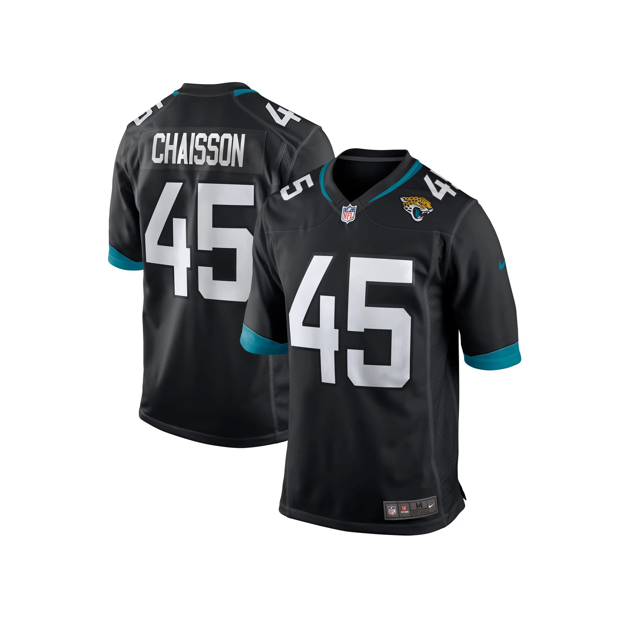 Men's Nike K'Lavon Chaisson Black Jacksonville Jaguars Game Jersey