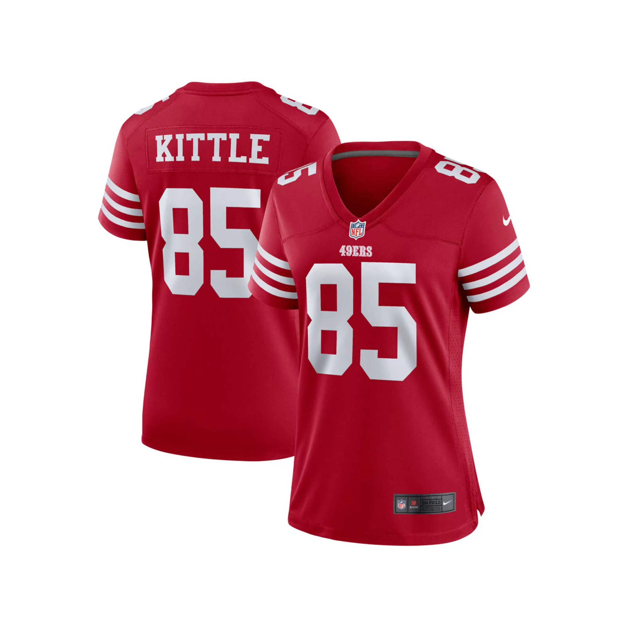Women's Nike George Kittle Scarlet San Francisco 49ers Player Jersey