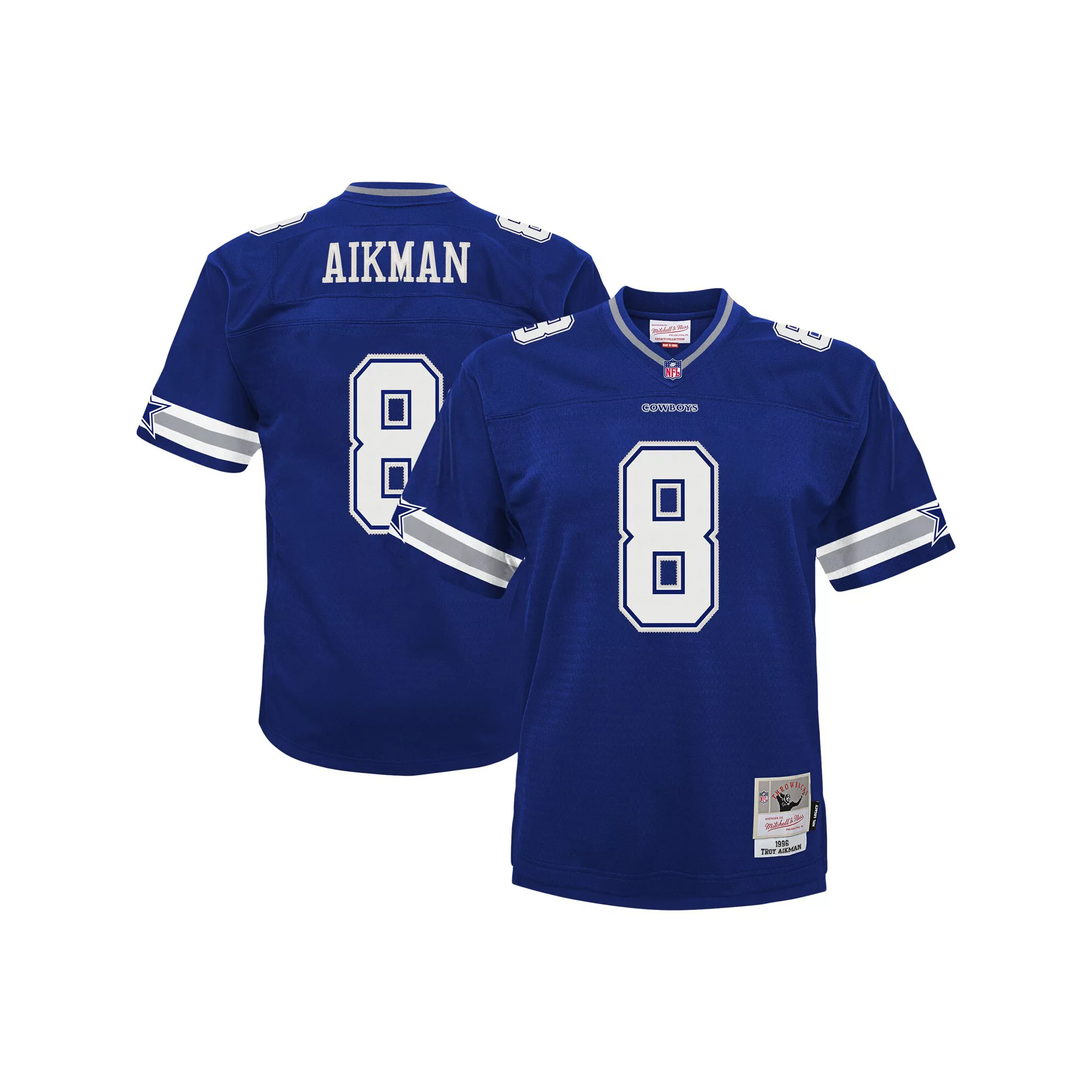 Infant Mitchell & Ness Troy Aikman Navy Dallas Cowboys 1996 Retired Legacy Jersey