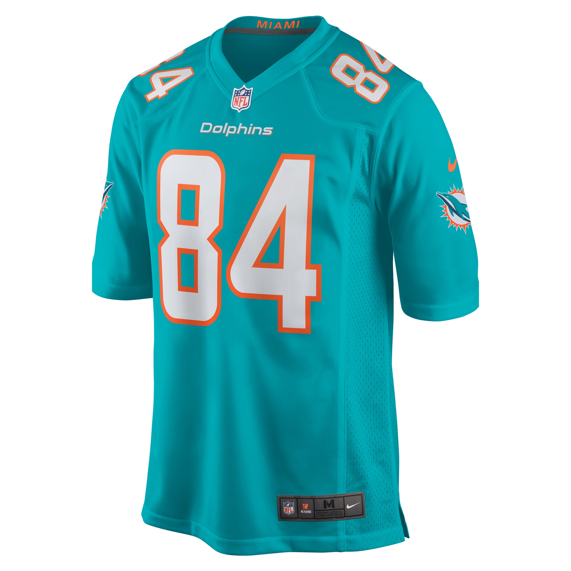 Anthony Schwartz Miami Dolphins Nike Team Game Jersey -  Aqua