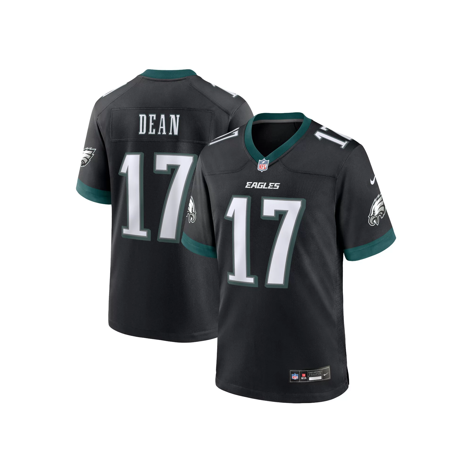 Men's Nike Nakobe Dean Black Philadelphia Eagles Alternate Game Jersey
