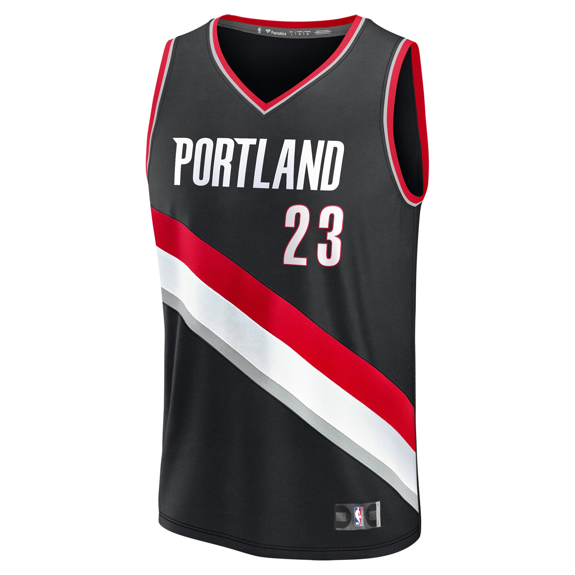 Donovan Clingan Portland Trail Blazers Fanatics Youth 2024 NBA Draft Fast Break Player Jersey - Icon Edition - Black