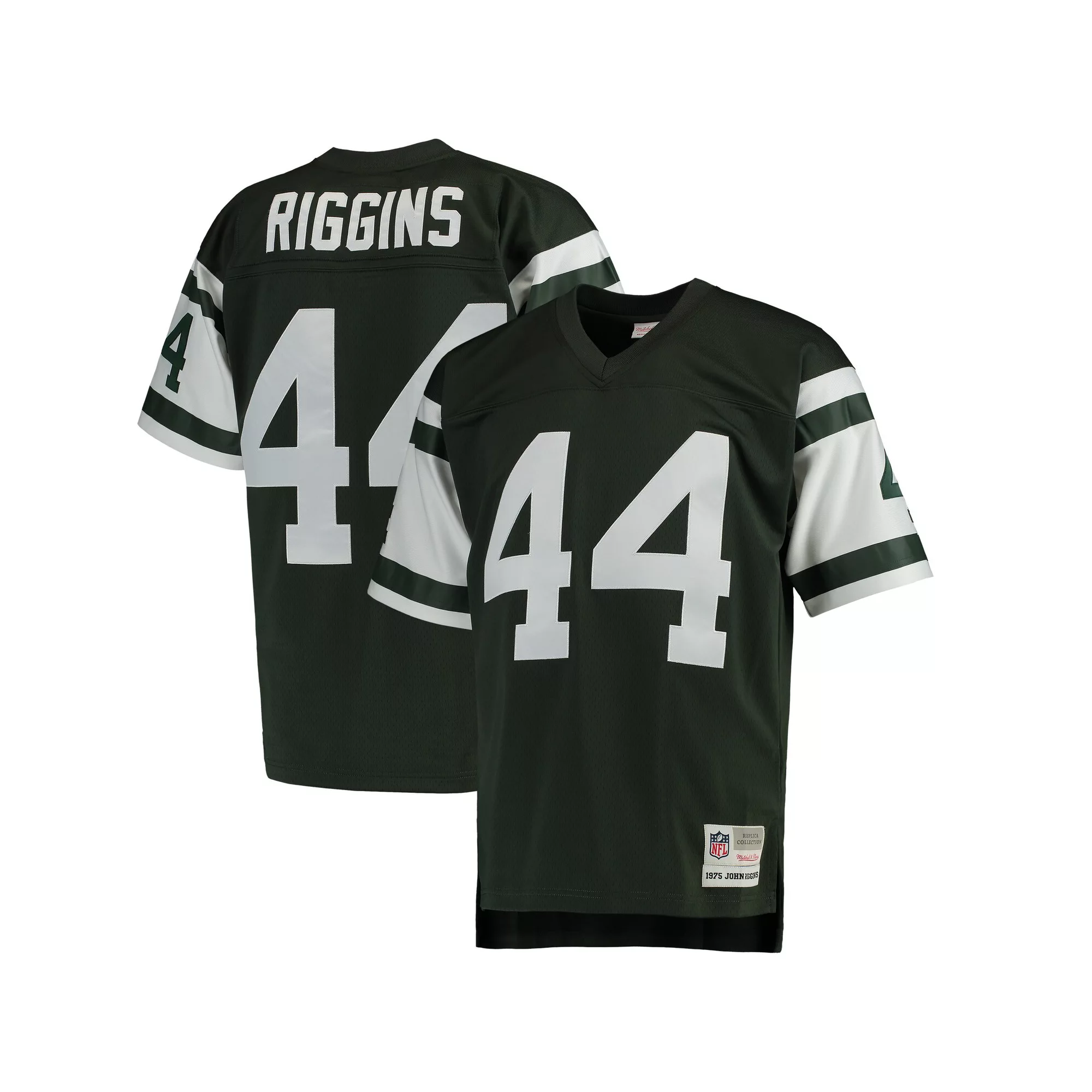 Men's Mitchell & Ness John Riggins Green New York Jets Retired Player Legacy Replica Jersey