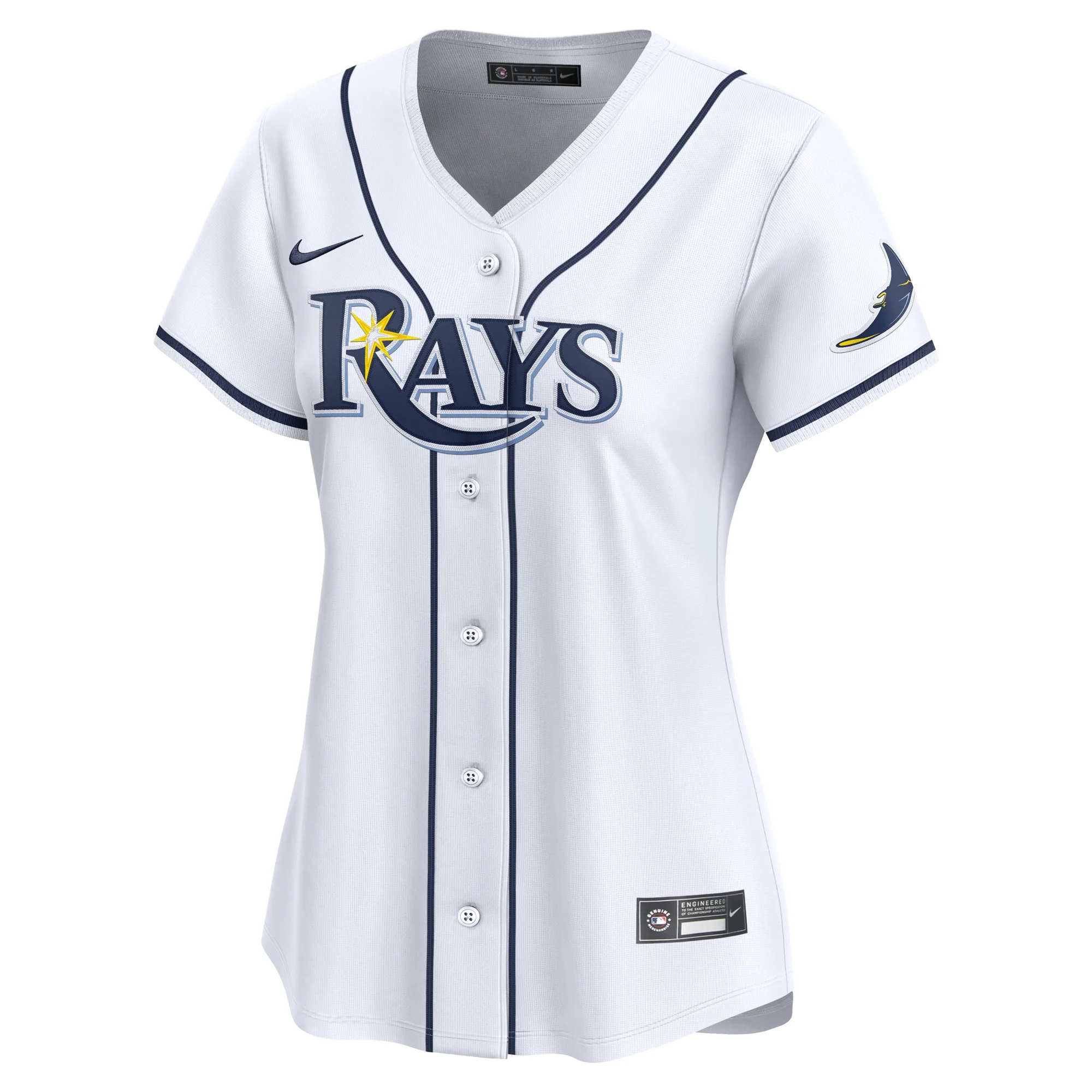 Women's Nike White Tampa Bay Rays #1 Mom Home Limited Jersey