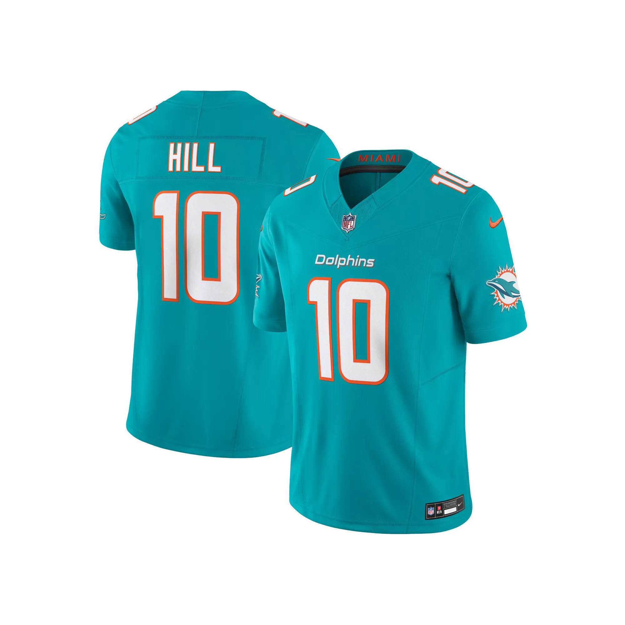 Men's Nike Tyreek Hill Aqua Miami Dolphins Vapor F.U.S.E. Limited Jersey