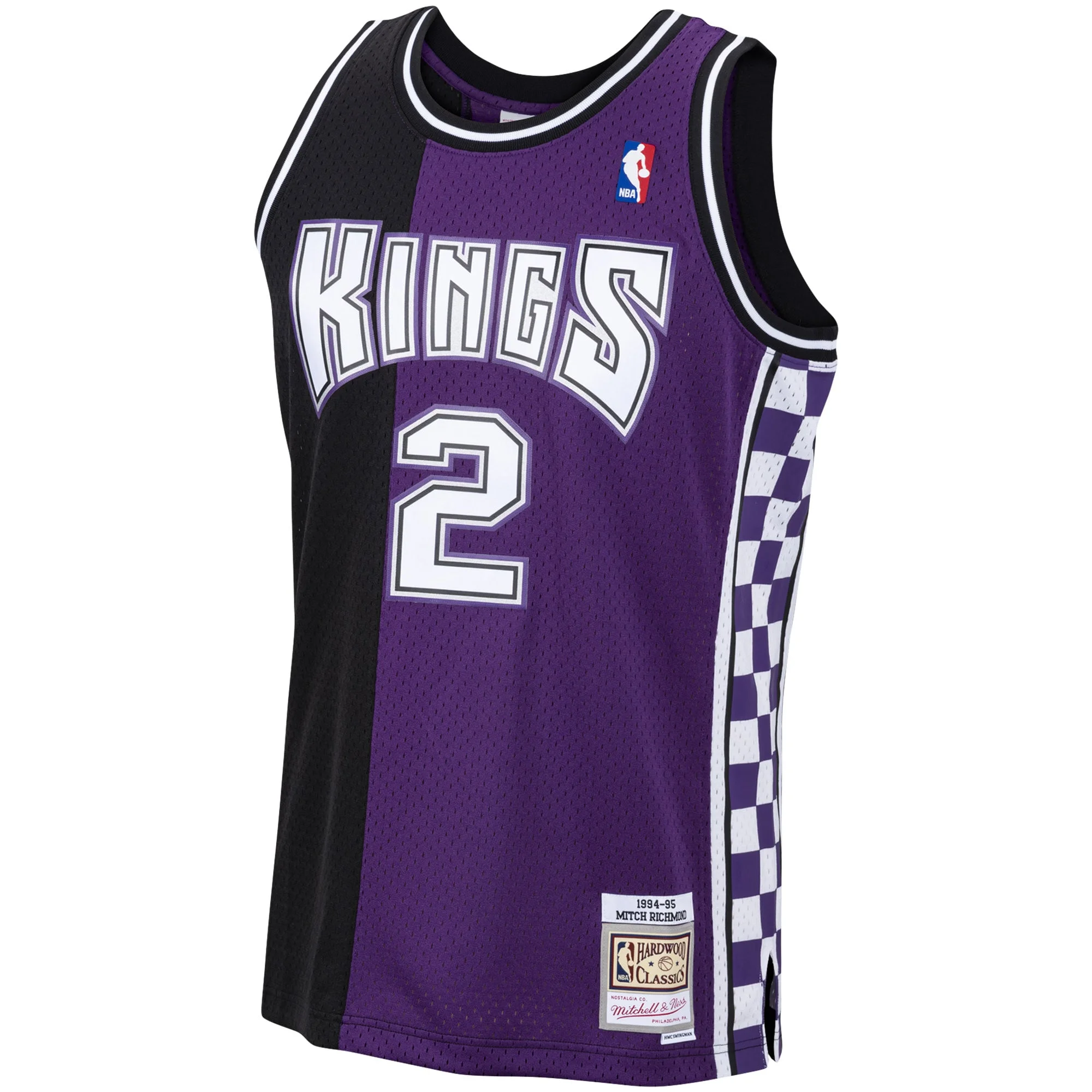 Men's Mitchell & Ness Mitch Richmond Purple Sacramento Kings 1994/95 Hardwood Classics Swingman Jersey