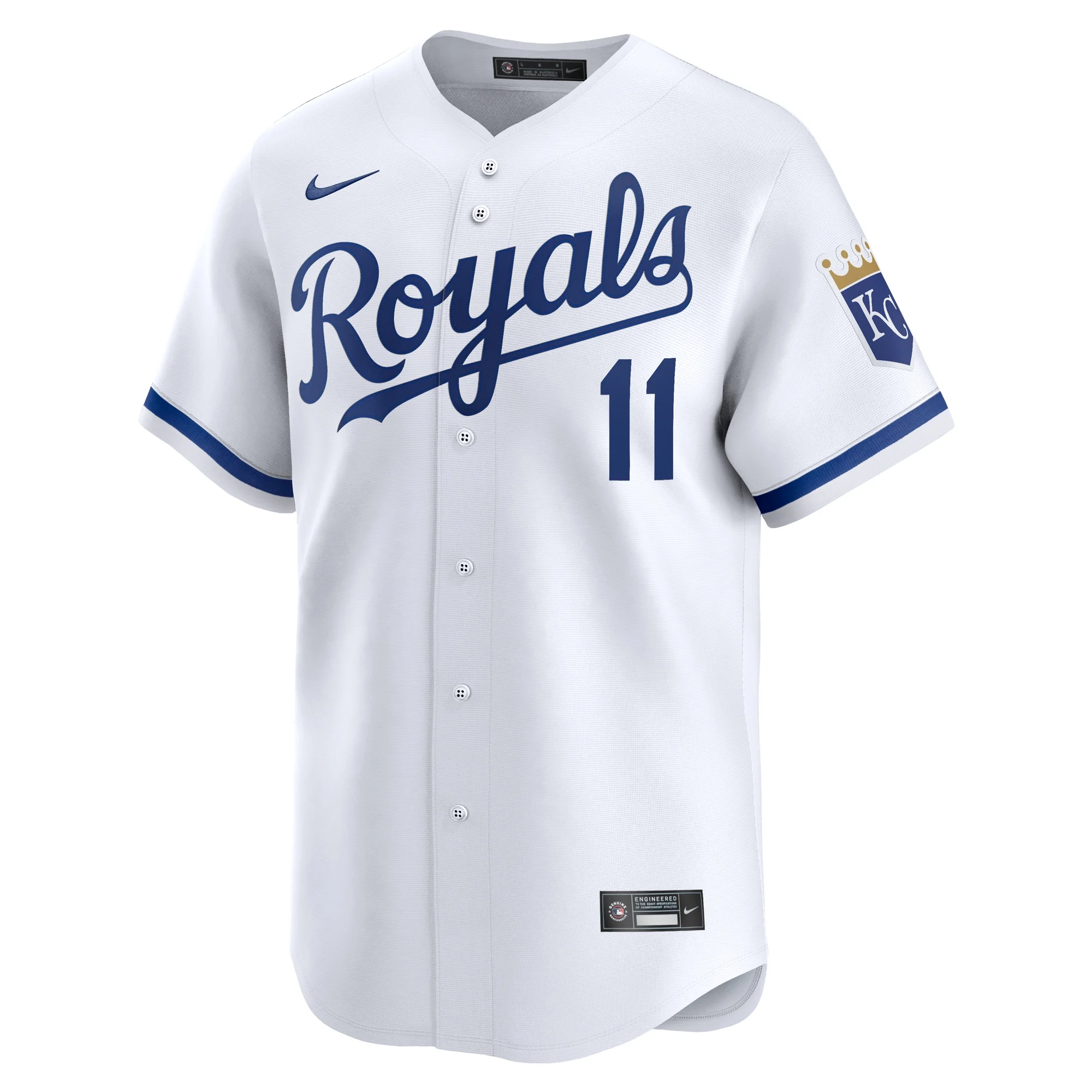 Men's Nike Maikel Garcia White Kansas City Royals Home Limited Player Jersey
