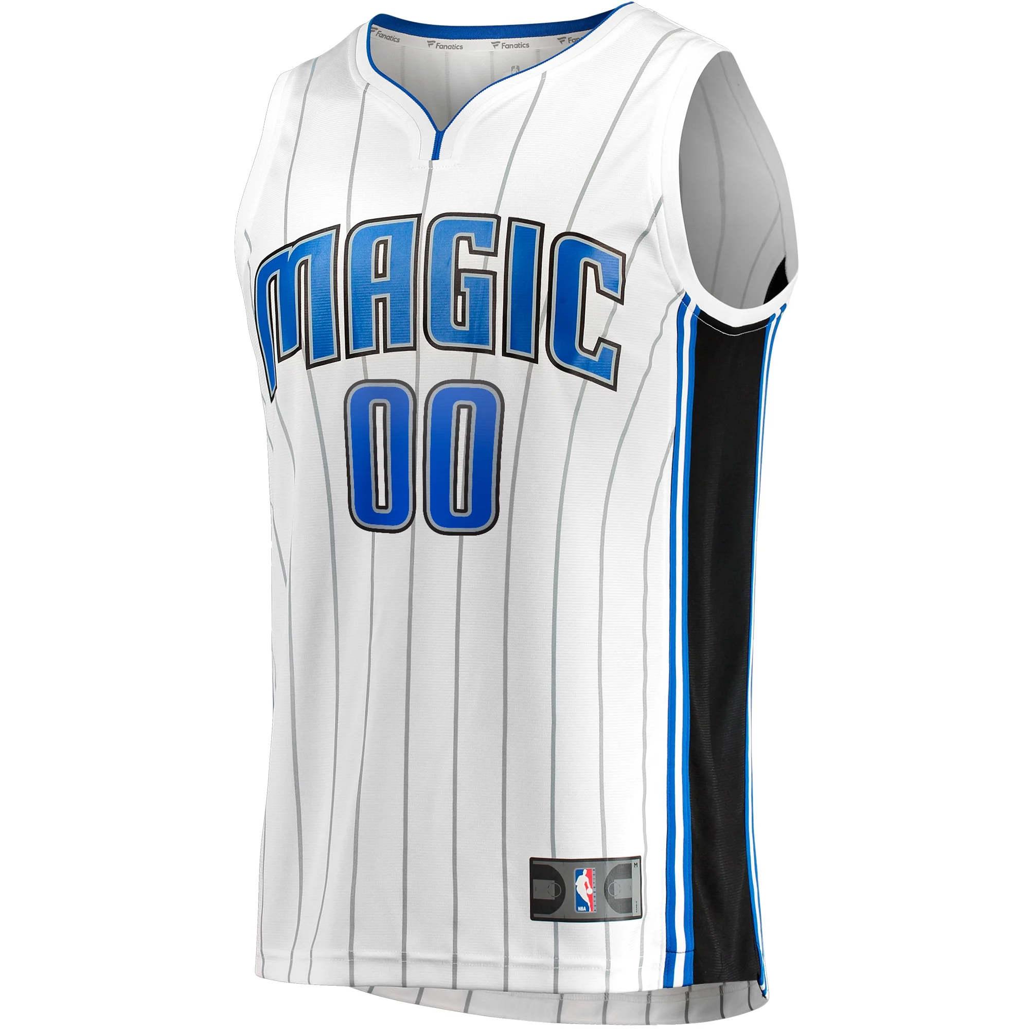 Men's Fanatics White Orlando Magic Fast Break Custom Replica Jersey - Association Edition