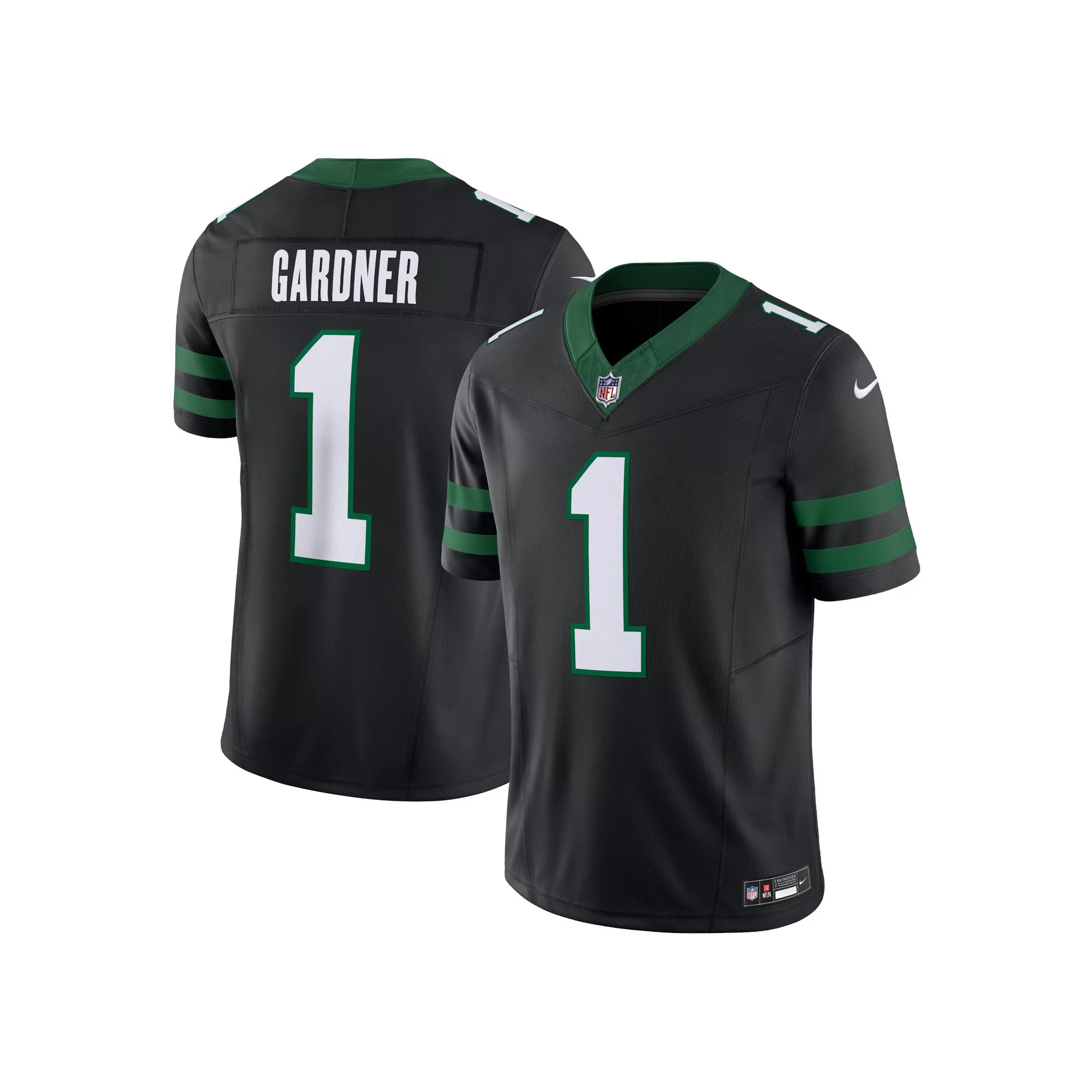 Men's Nike Ahmad Sauce Gardner Legacy Black New York Jets Alternate Vapor F.U.S.E. Limited Jersey