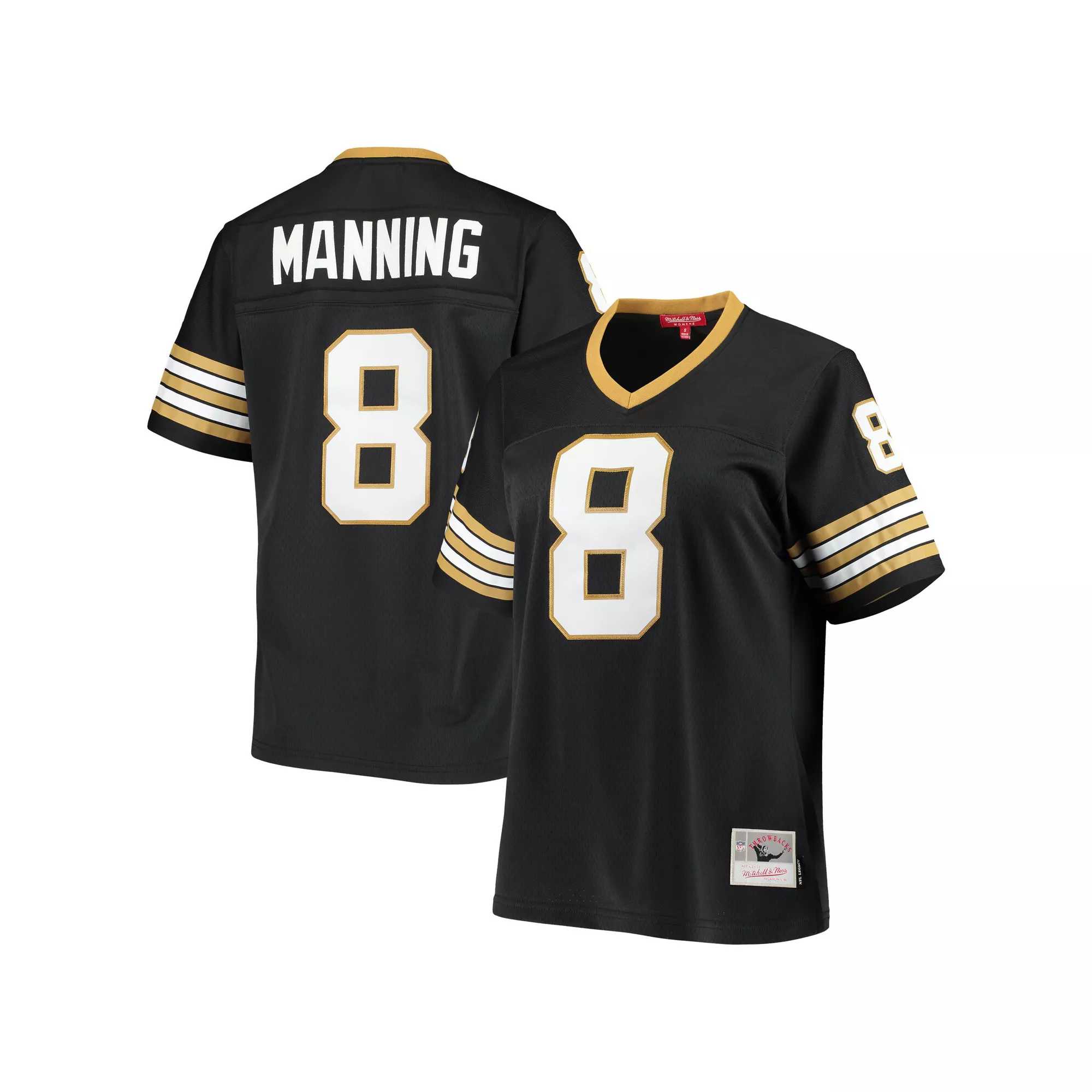 Women's Mitchell & Ness Archie Manning Black New Orleans Saints 1979 Legacy Replica Jersey
