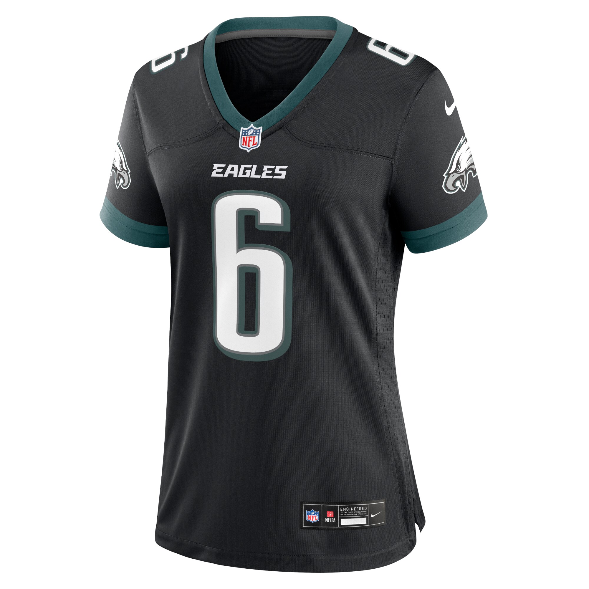 DeVonta Smith Philadelphia Eagles Nike Women's Alternate Game Jersey - Black