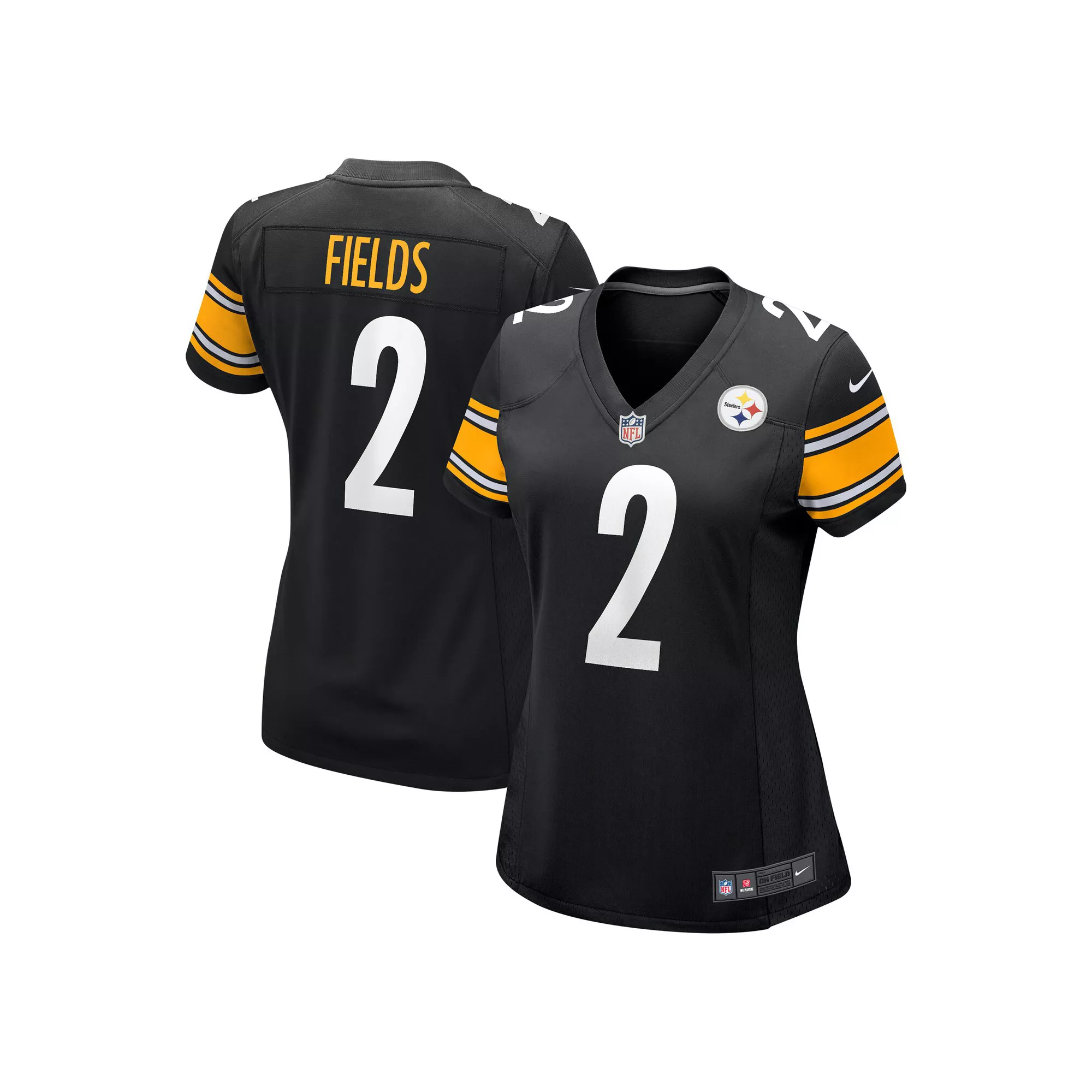 Women's Nike Justin Fields Black Pittsburgh Steelers Game Player Jersey