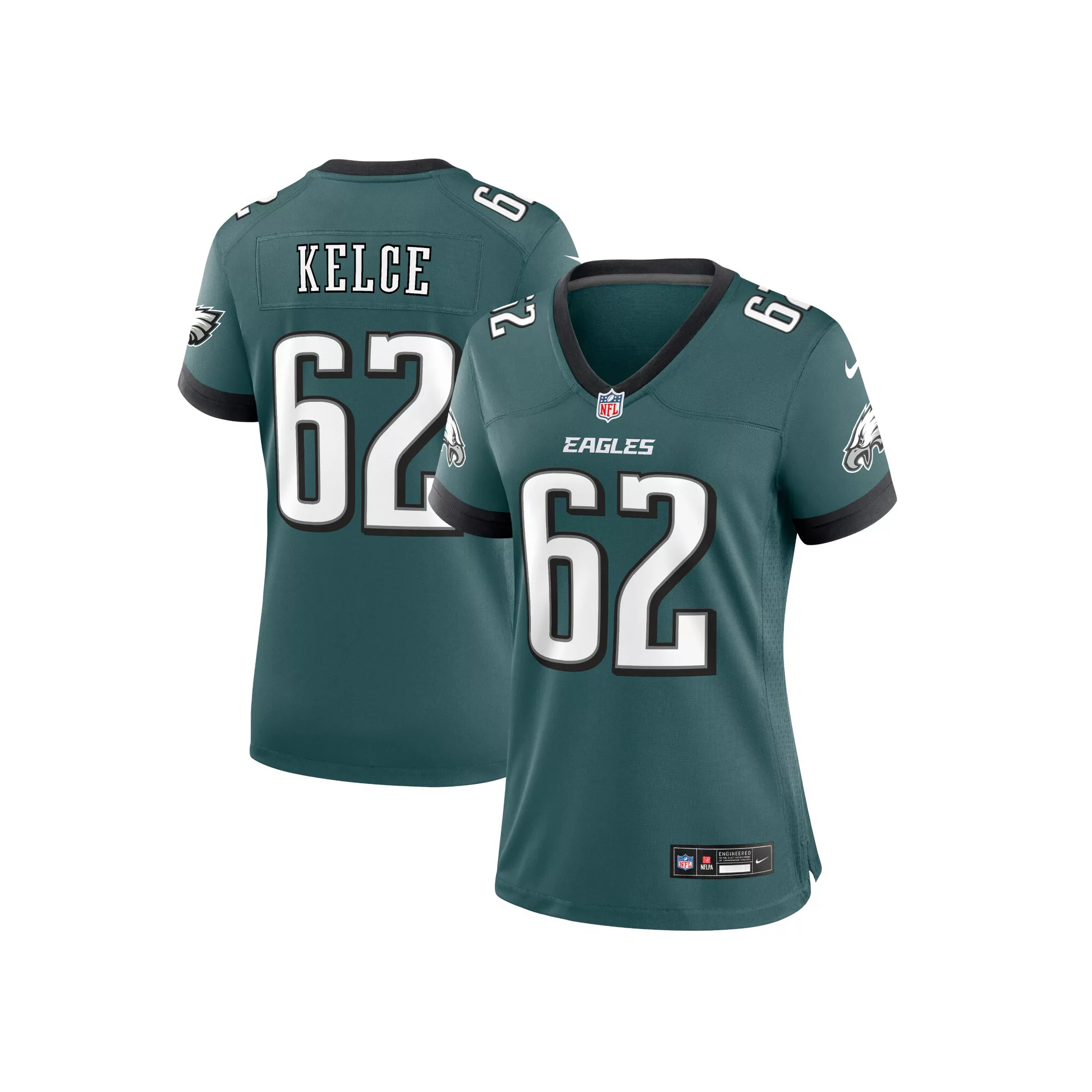 Women's Nike Jason Kelce Midnight Green Philadelphia Eagles Team Game Jersey