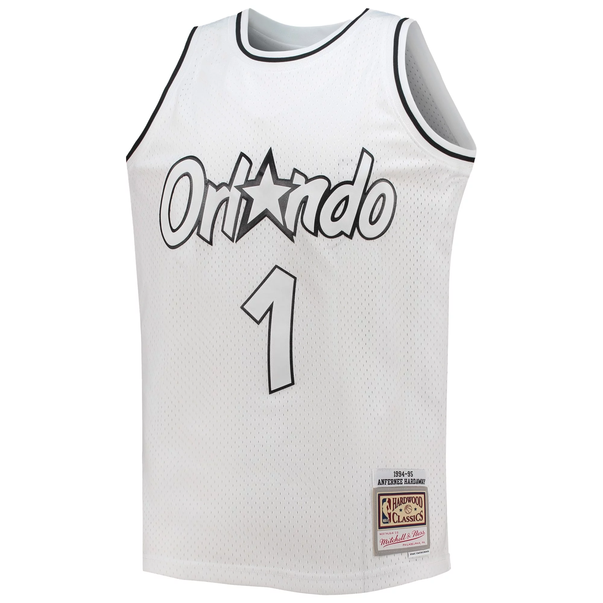 Men's Mitchell & Ness Penny Hardaway Orlando Magic White Out Swingman Jersey