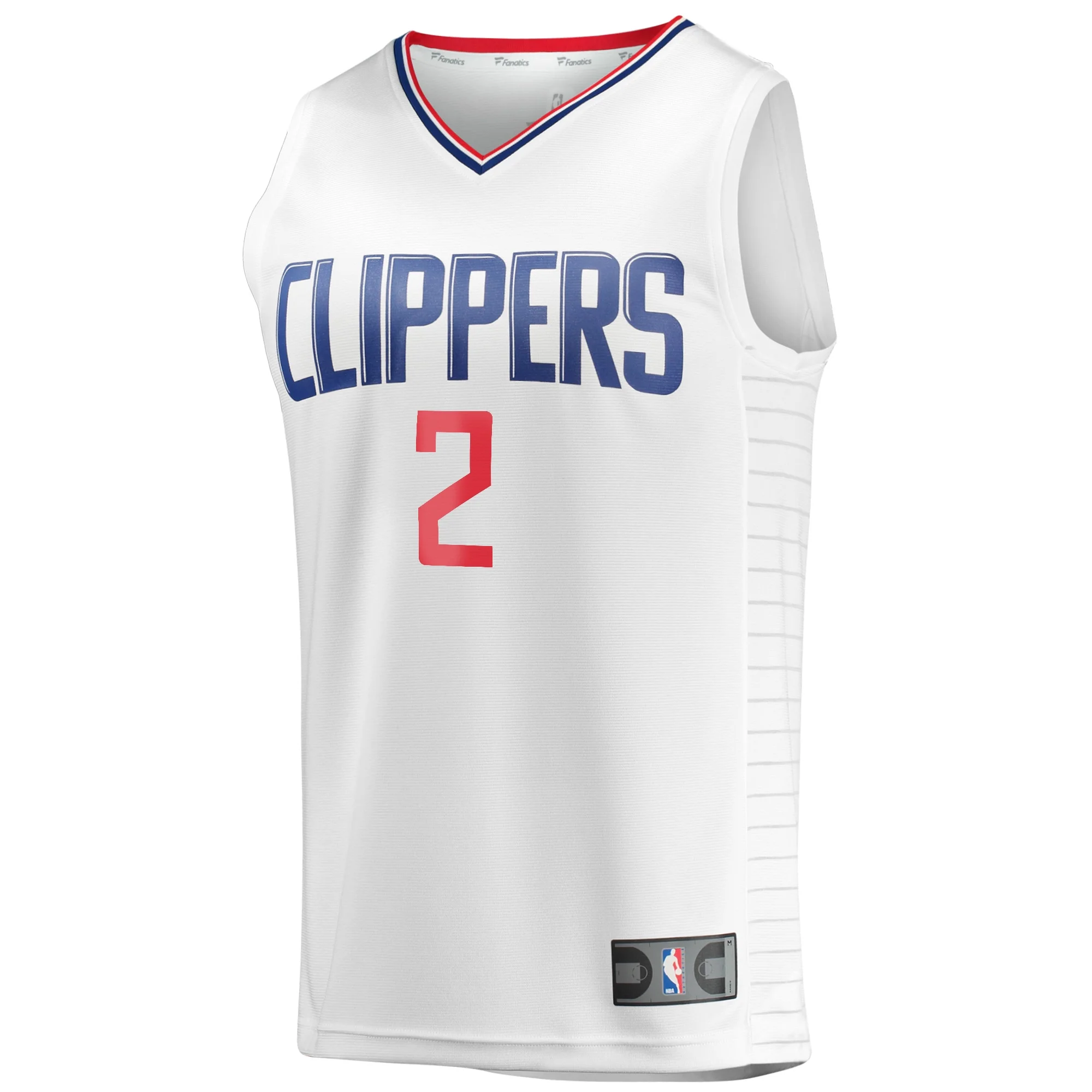 Men's Fanatics Branded Kawhi Leonard White LA Clippers Fast Break Player Jersey - Association Edition