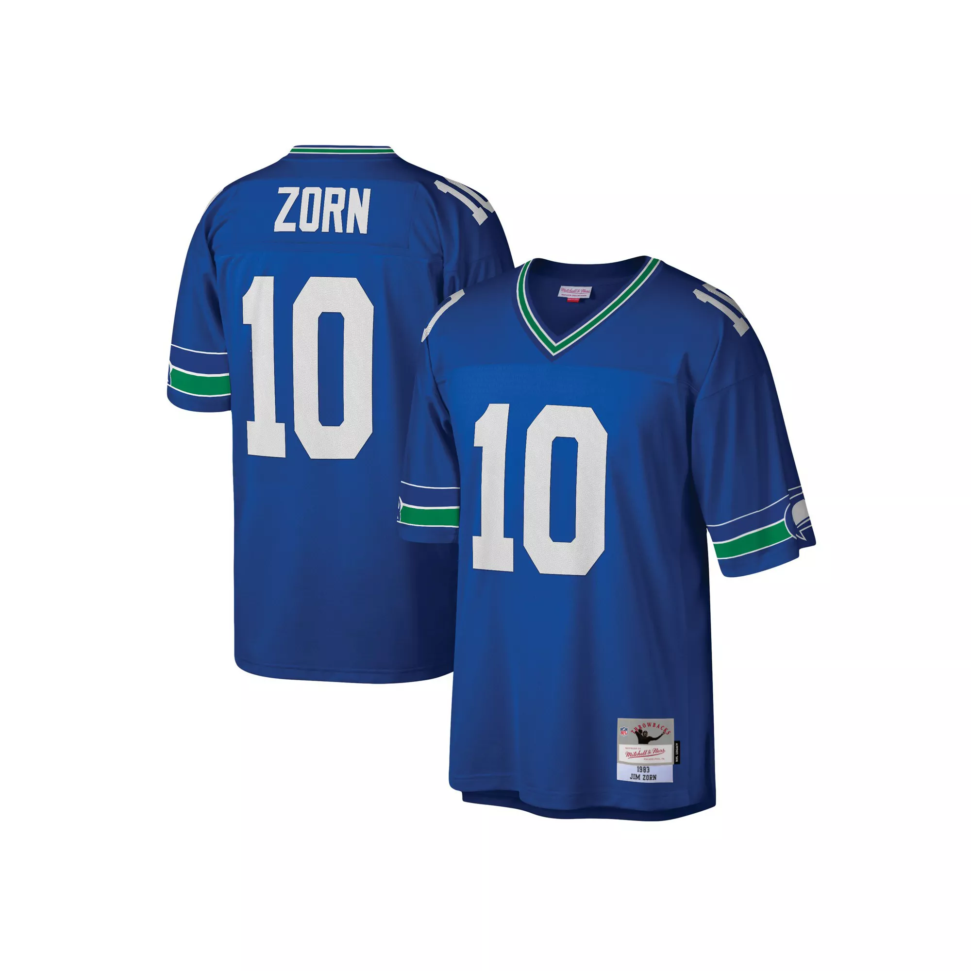 Men's Mitchell & Ness Jim Zorn Royal Seattle Seahawks Legacy Replica Jersey