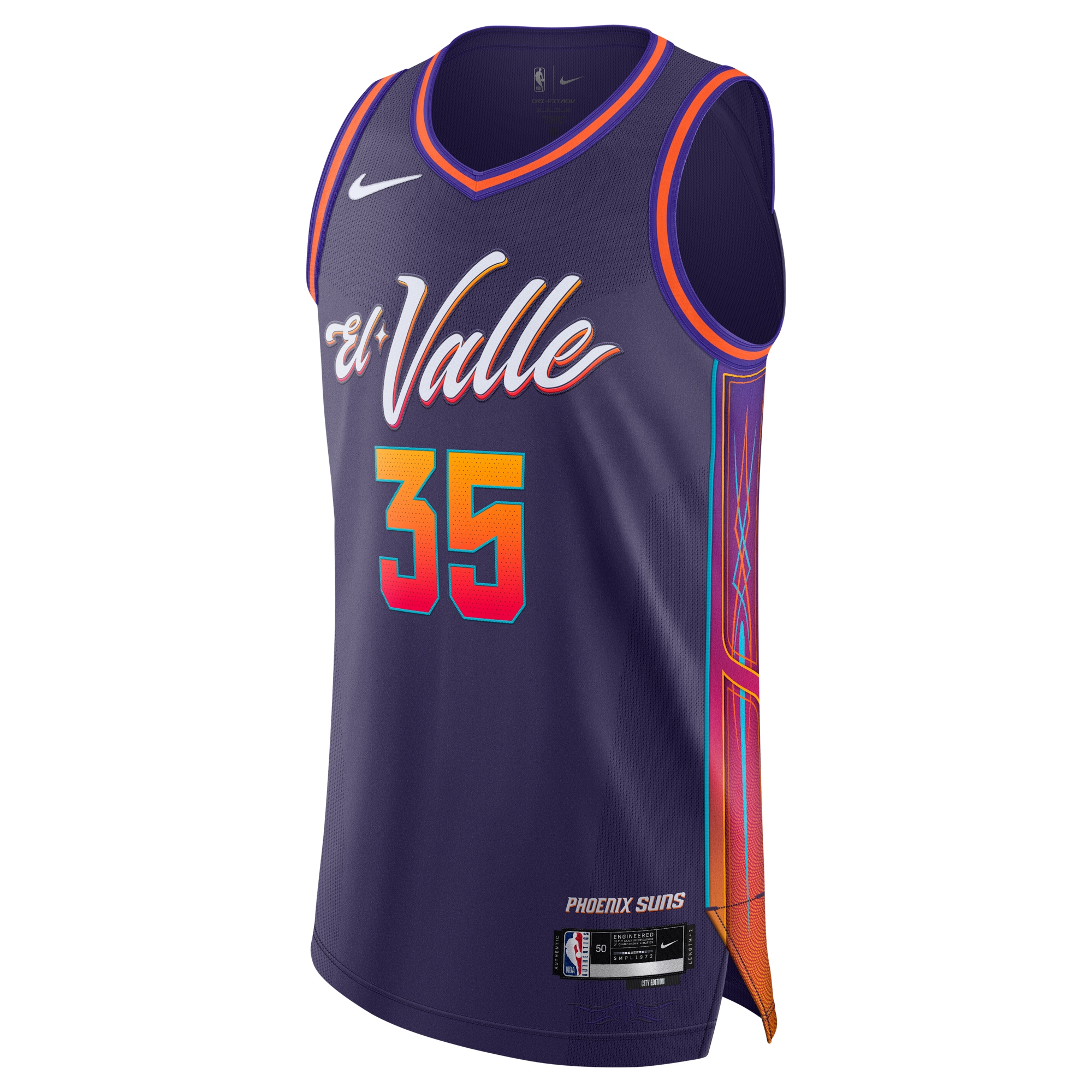Nike Kevin Durant Phoenix Suns  Authentic Jersey - City Edition - Purple