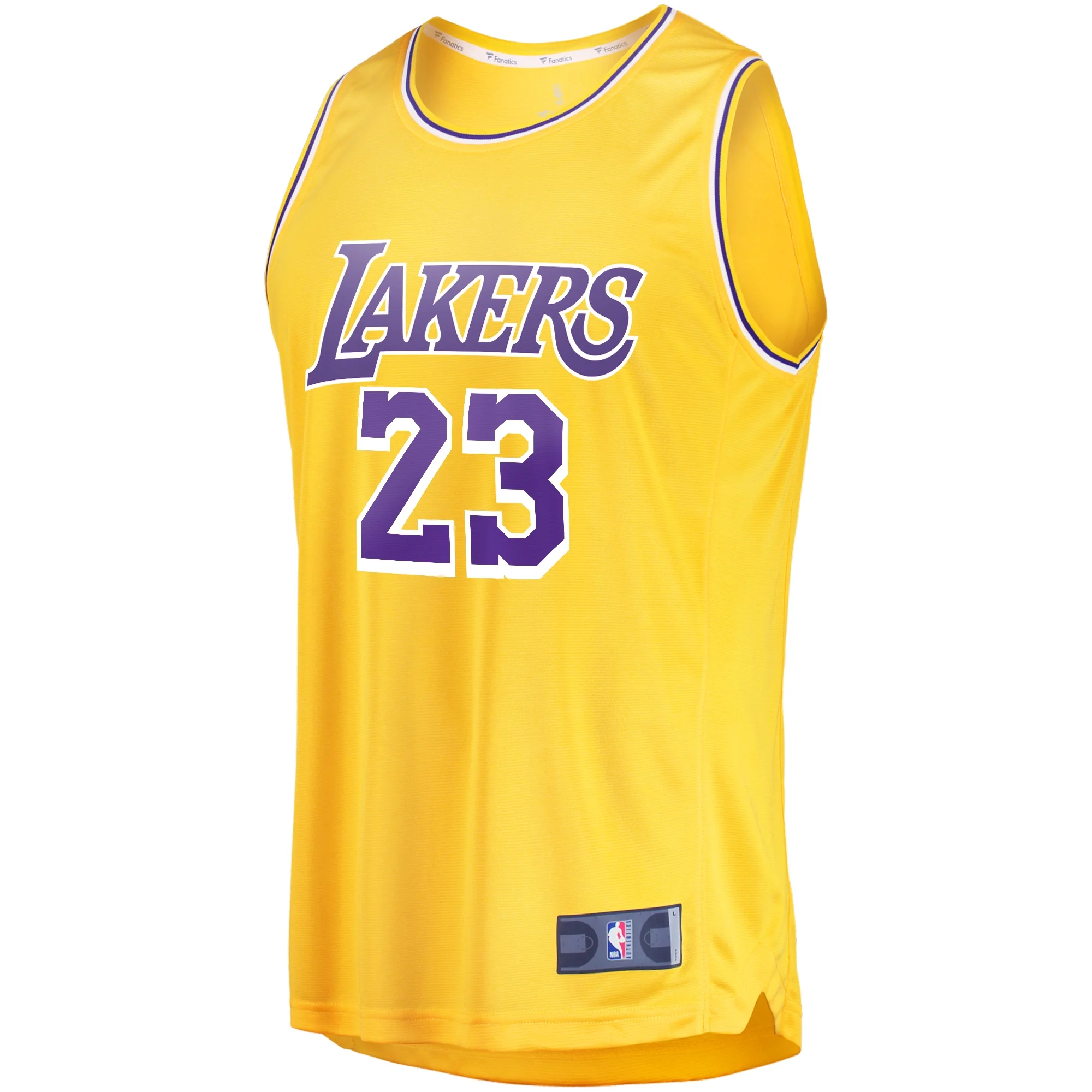 Youth Fanatics LeBron James Gold Los Angeles Lakers Fast Break Player Jersey - Icon Edition