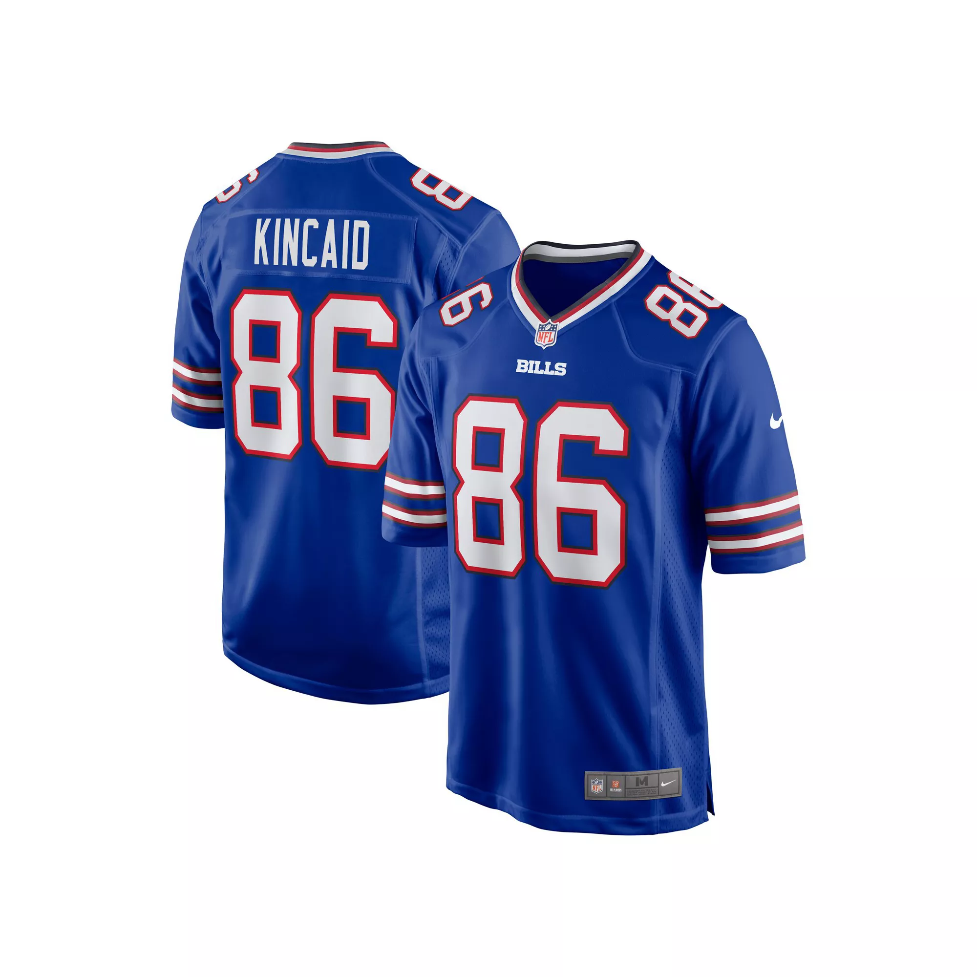 Men's Nike Dalton Kincaid Royal Buffalo Bills 2023 NFL Draft First Round Pick Game Jersey