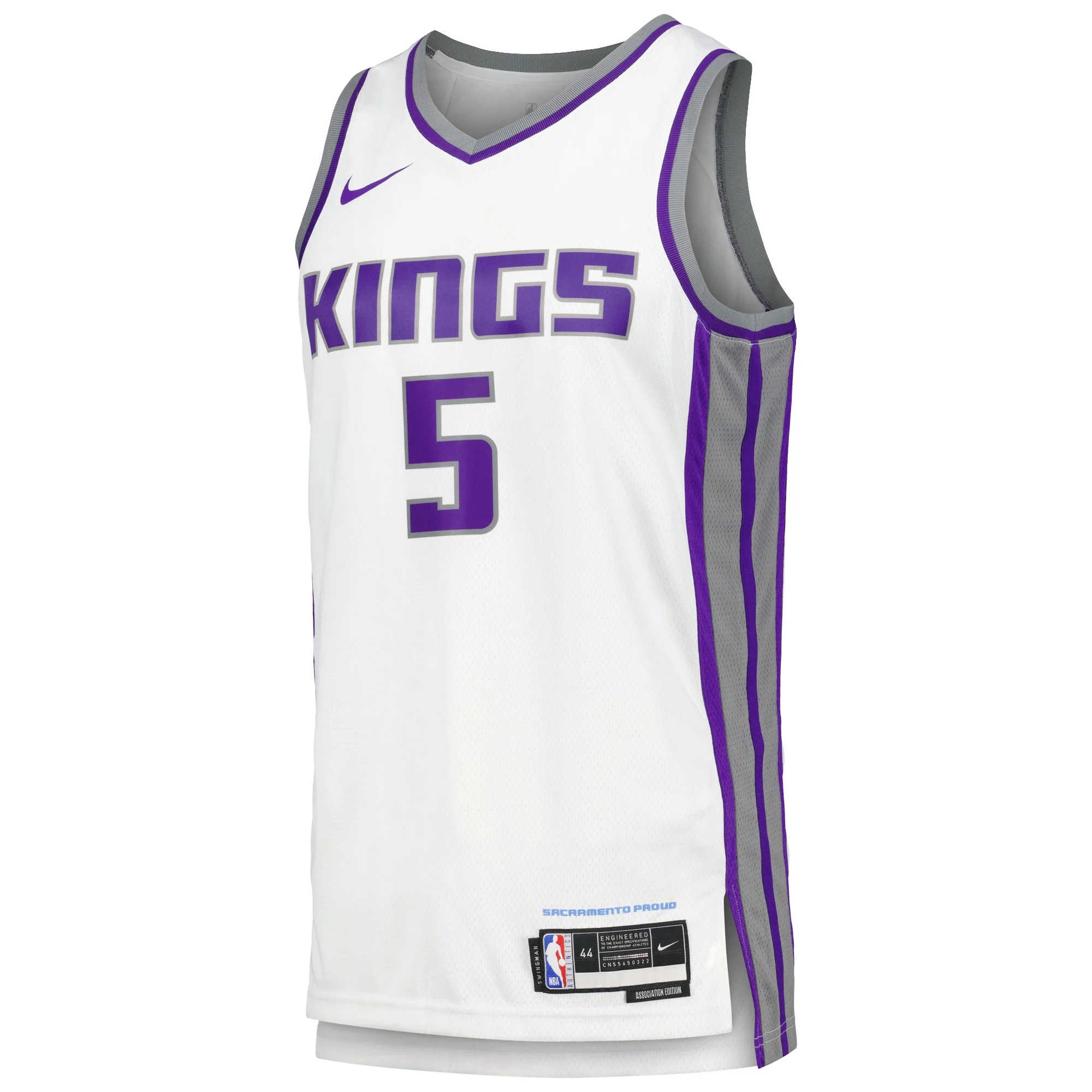 Men's Nike De'Aaron Fox White Sacramento Kings Swingman Player Jersey - Association Edition