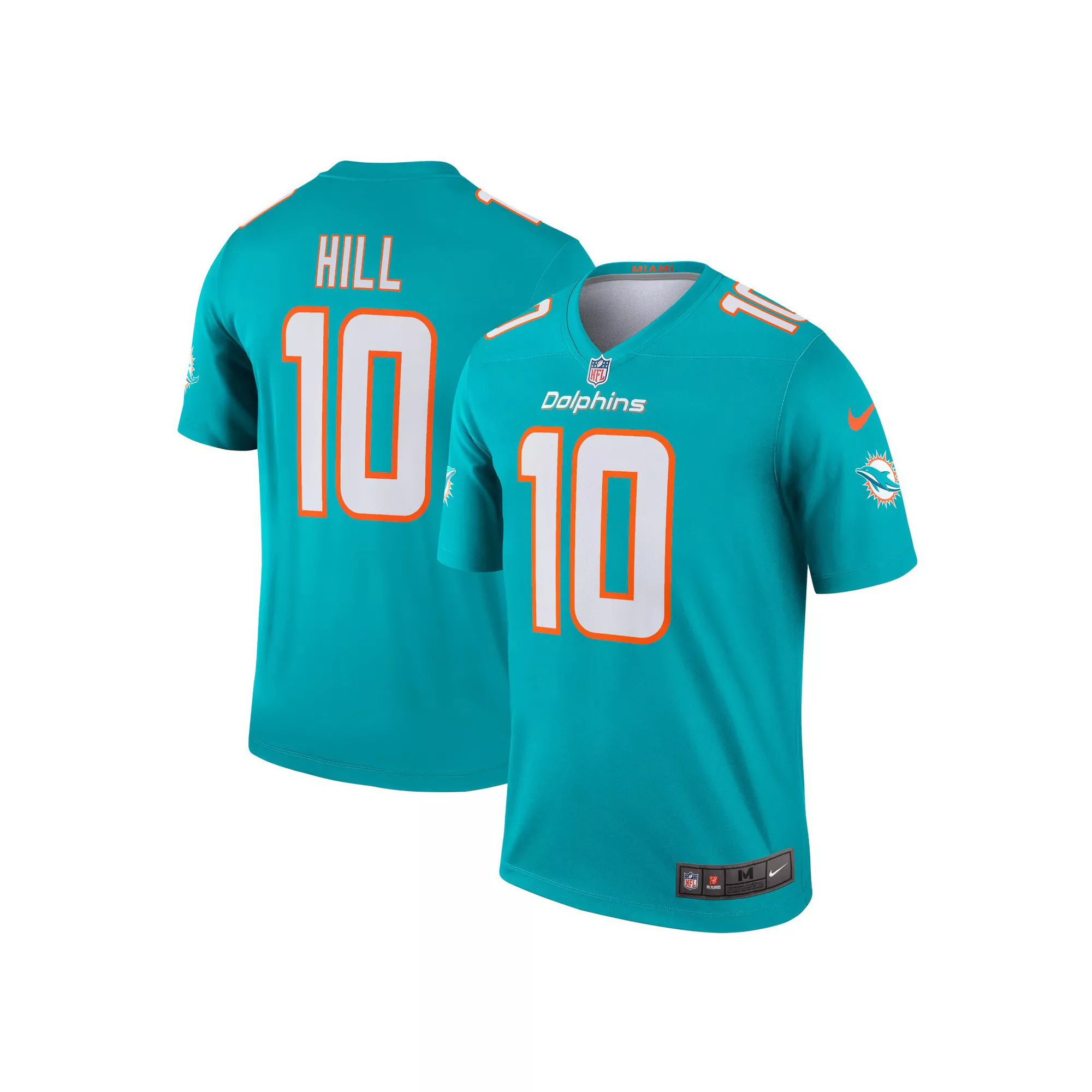 Men's Nike Tyreek Hill Aqua Miami Dolphins Legend Jersey
