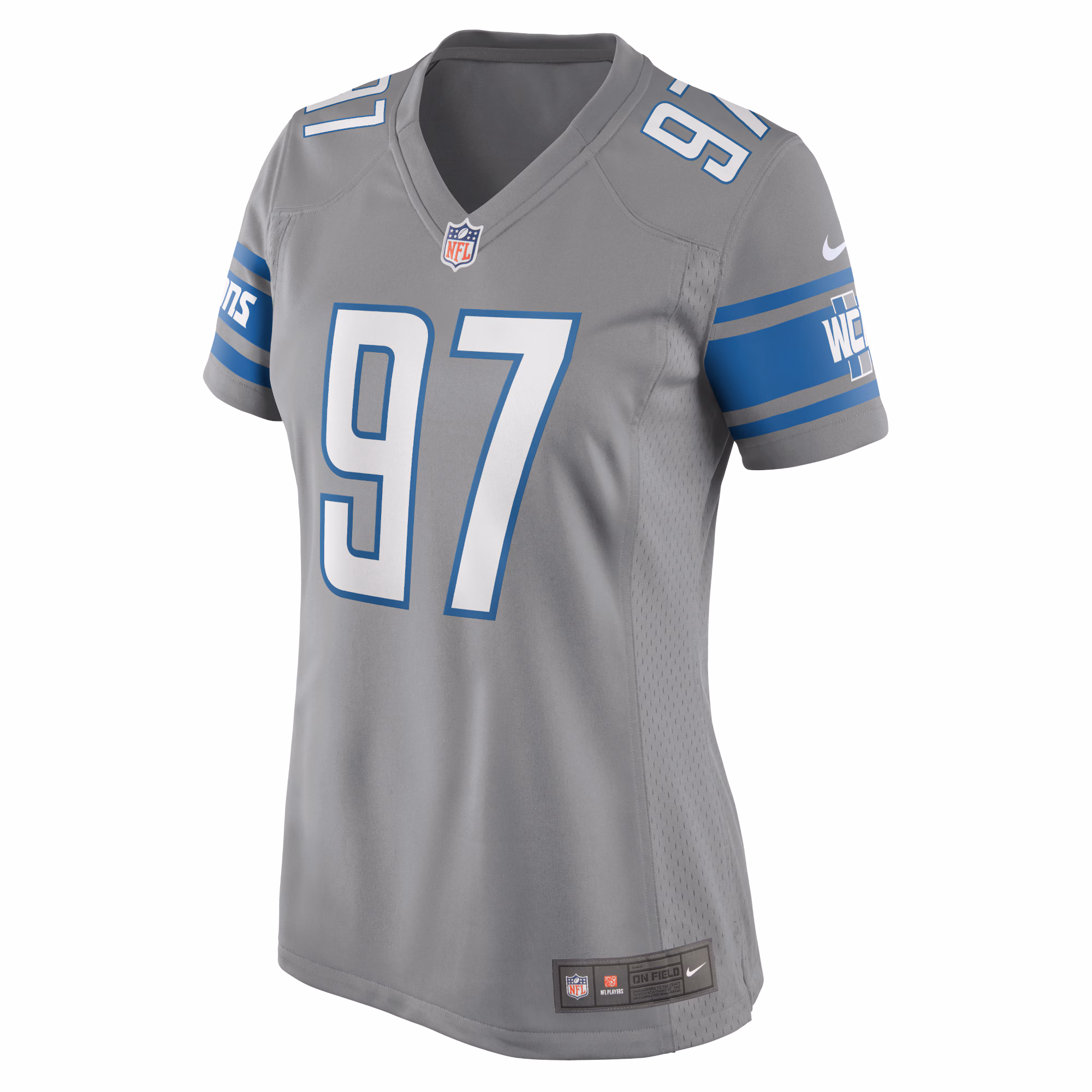 Aidan Hutchinson Detroit Lions Nike Women's Game Jersey - Silver