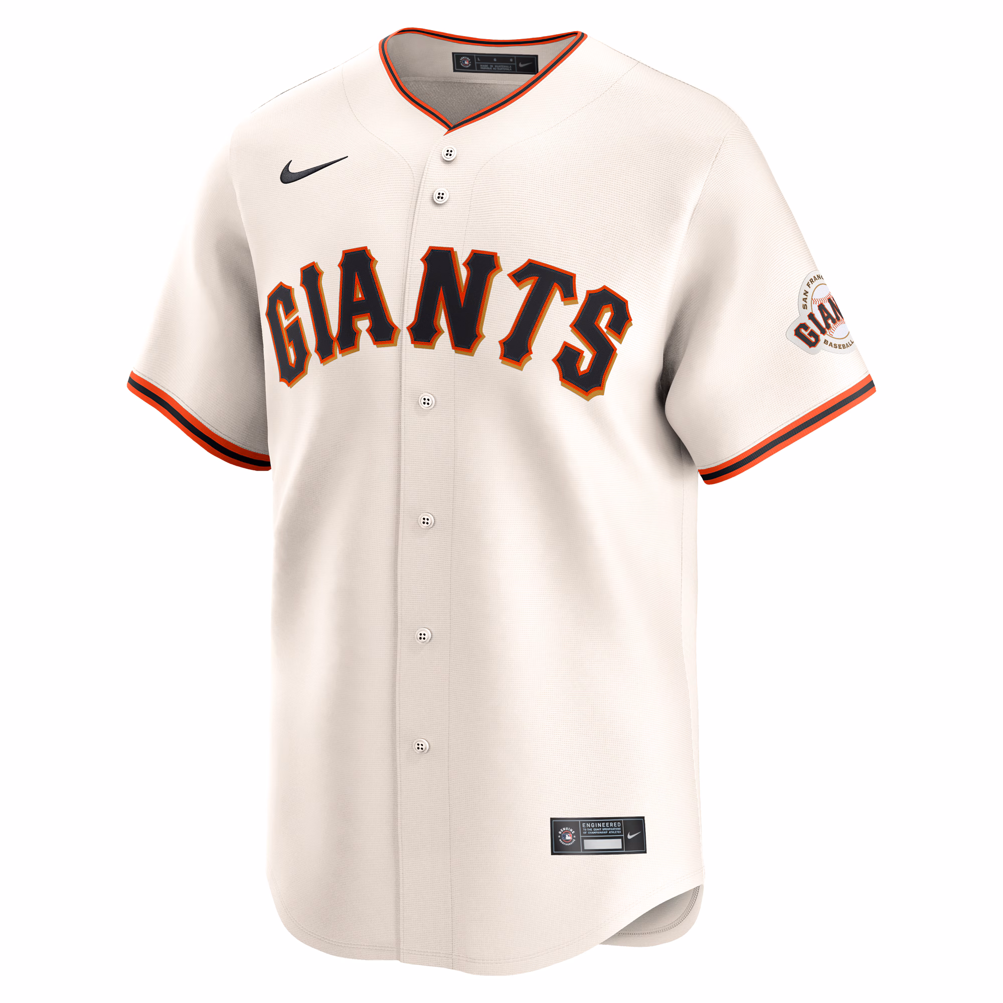 San Francisco Giants Nike #1 Dad Home Limited Jersey - Cream