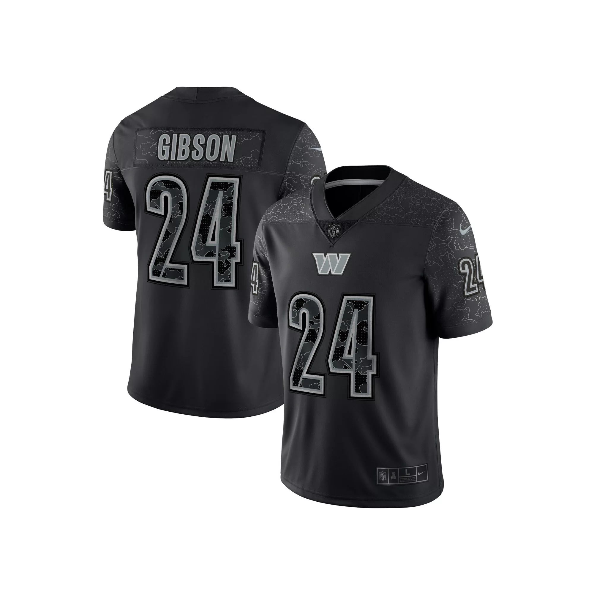 Men's Nike Antonio Gibson Black Washington Commanders RFLCTV Limited Jersey