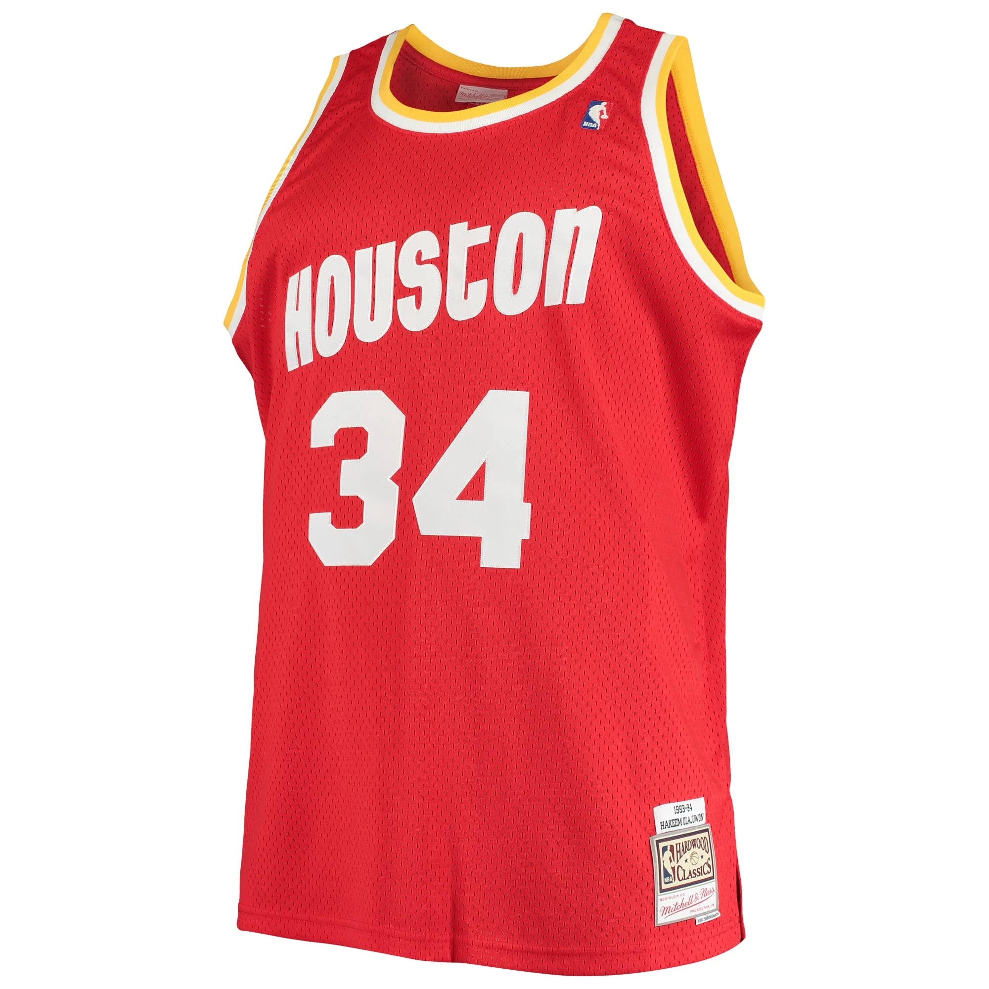 Men's Mitchell & Ness Hakeem Olajuwon Red Houston Rockets Big & Tall Hardwood Classics Jersey