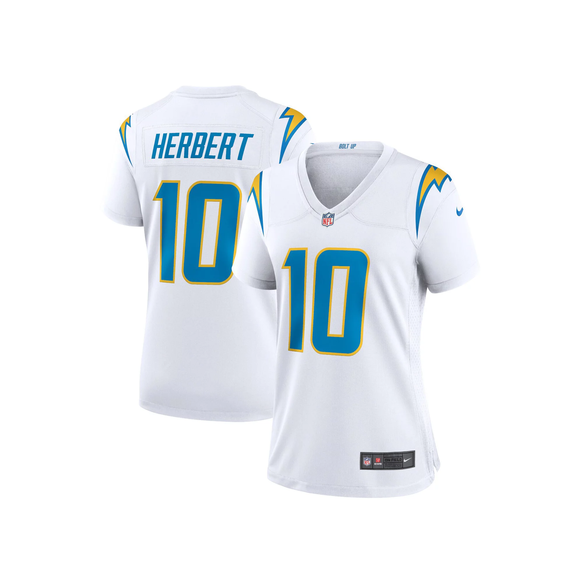 Women's Nike Justin Herbert White Los Angeles Chargers Game Jersey