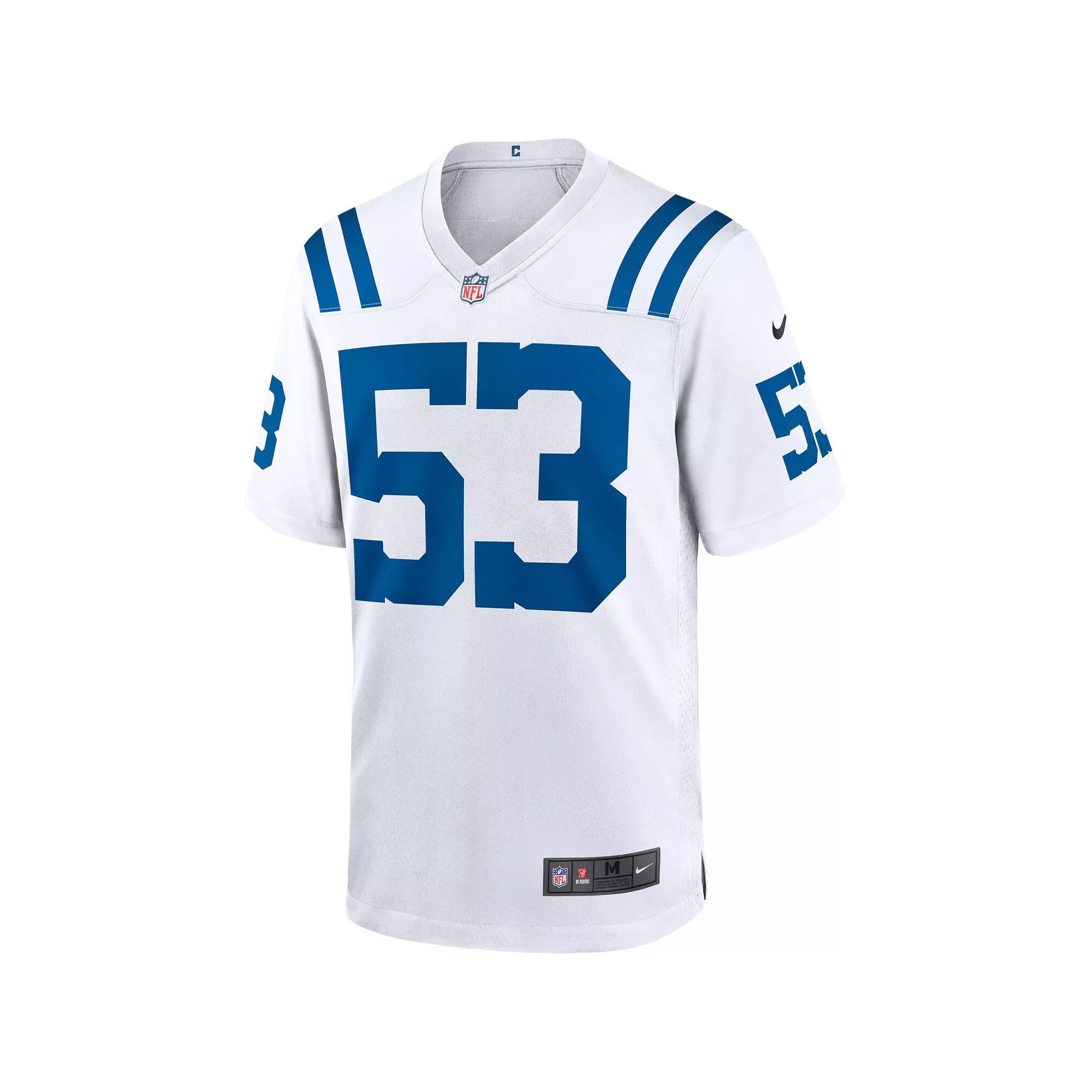 Men's Nike Shaquille Leonard White Indianapolis Colts Game Player Jersey