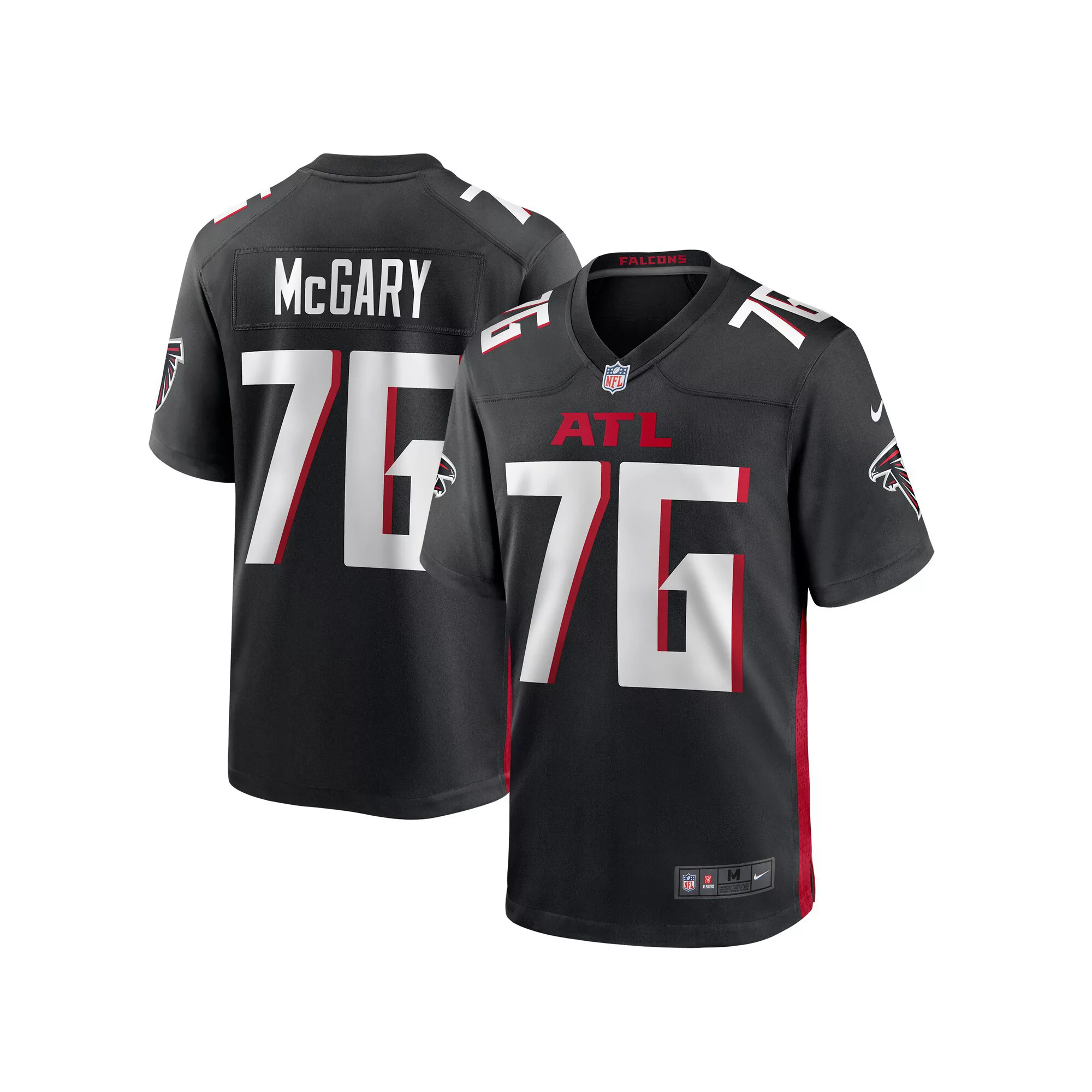 Men's Nike Kaleb McGary Black Atlanta Falcons Game Jersey