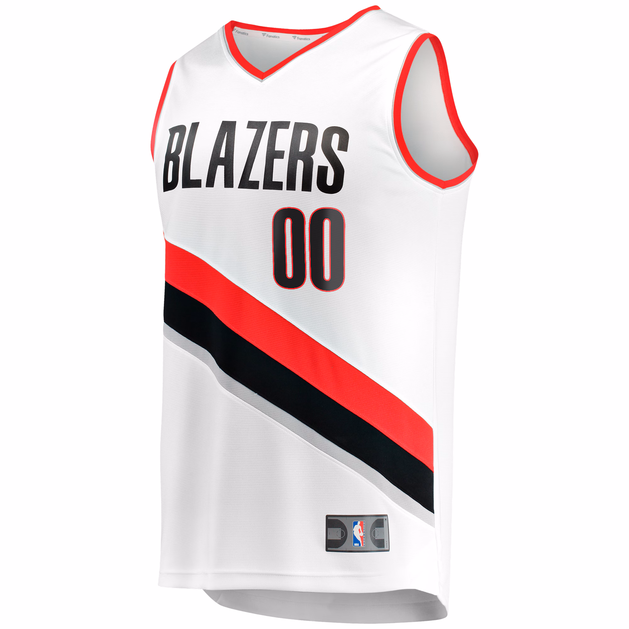 Portland Trail Blazers Fanatics Youth Fast Break Replica Custom Jersey - Association Edition - White